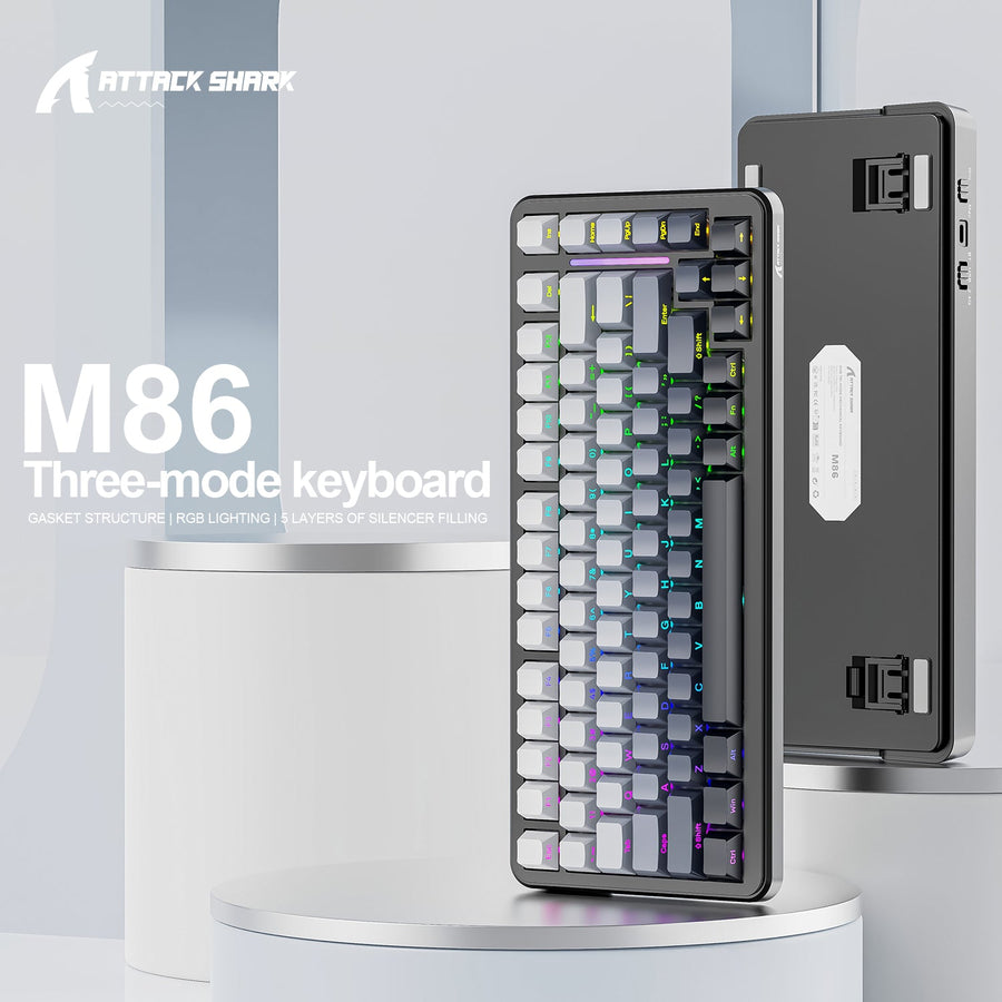Hero image showing a keyboard positioned for use with both Mac and Windows computers.