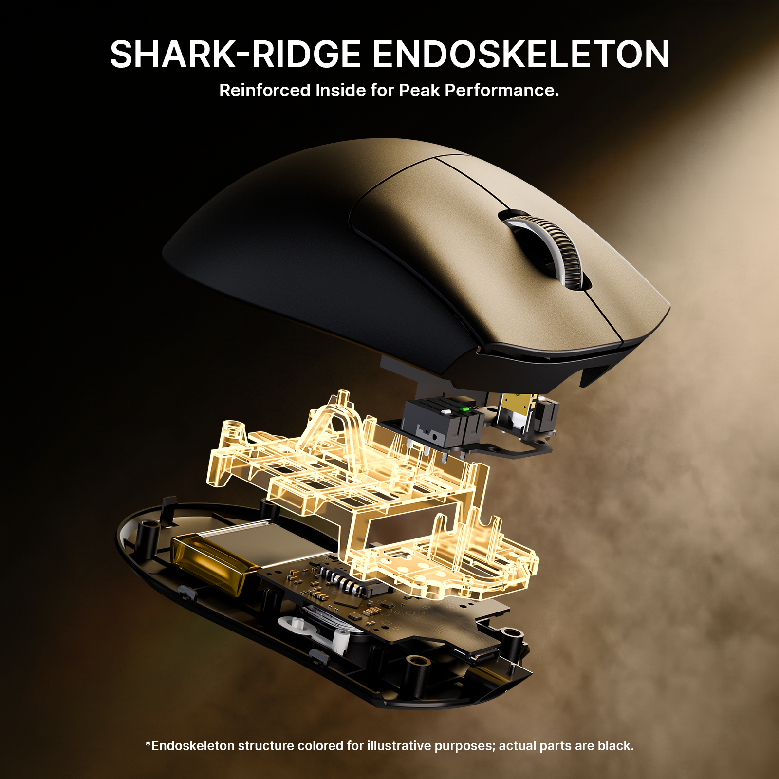 Ratón gaming ergonómico inalámbrico ultra ligero ATTACK SHARK V8 Ultra