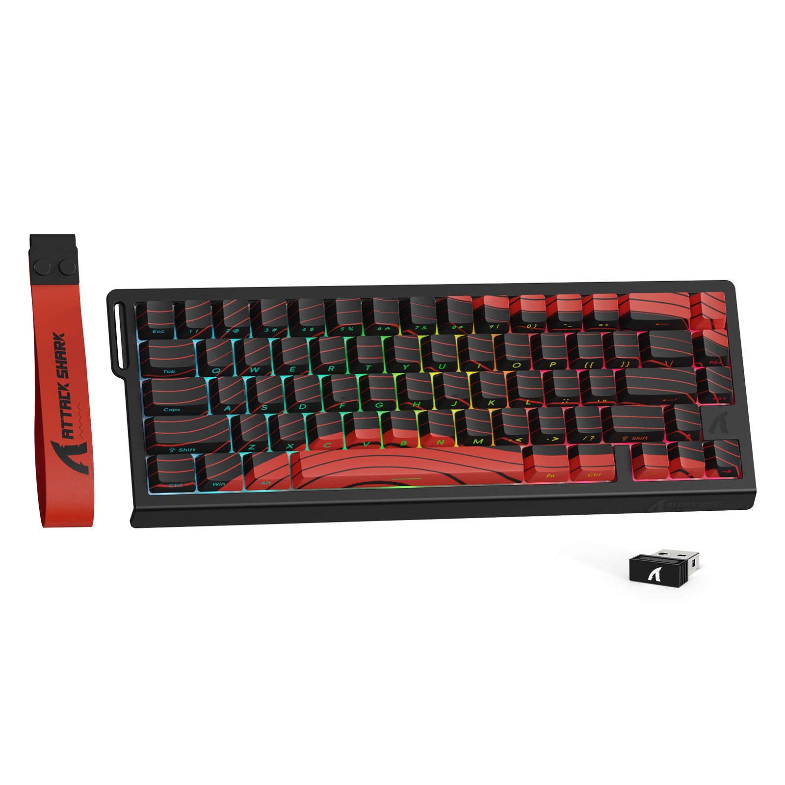 Teclado inalámbrico con gatillo rápido ATTACK SHARK X68PRO HE con interruptor magnético