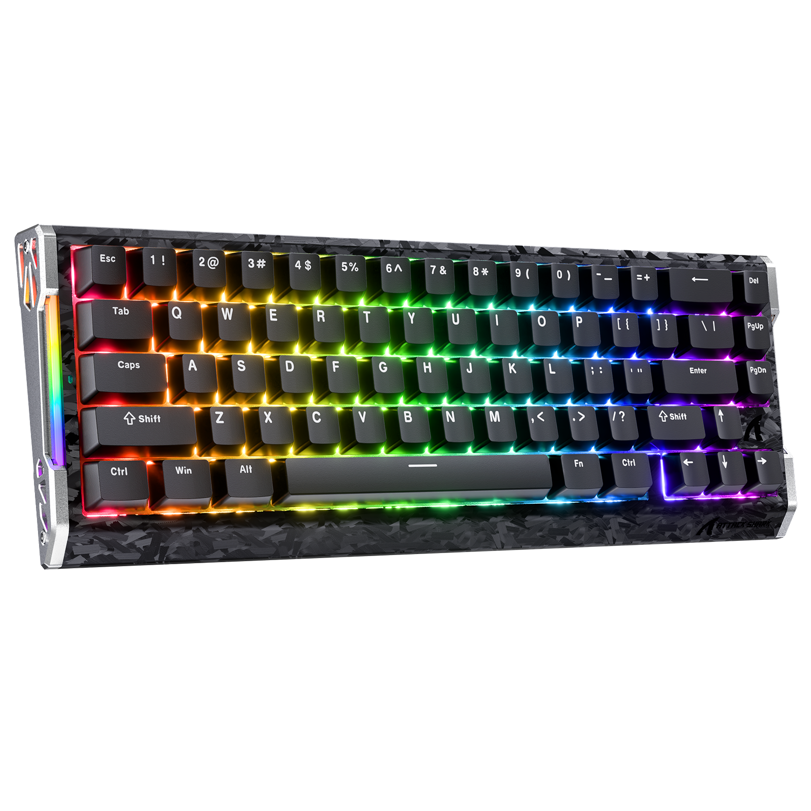 Teclado ATTACK SHARK R68 HE Rapid Trigger de fibra de carbono con interruptor magnético