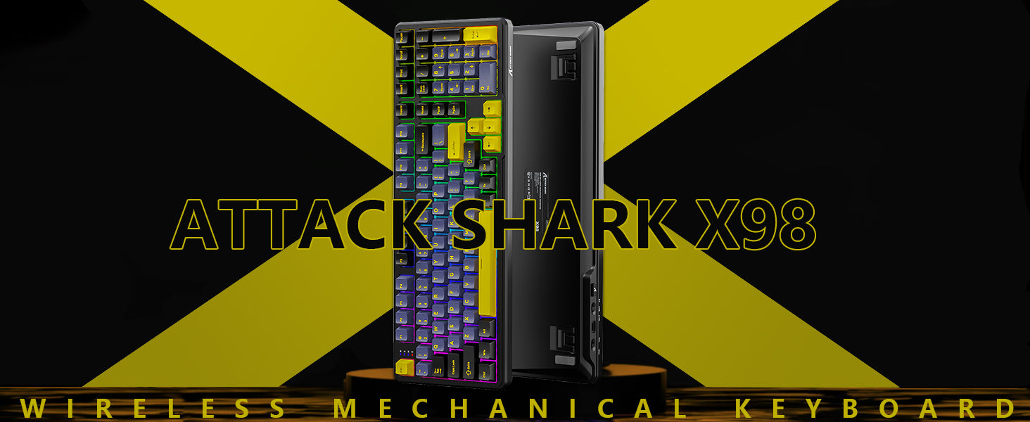 Teclado mecánico inalámbrico de tamaño completo ATTACK SHARK X98