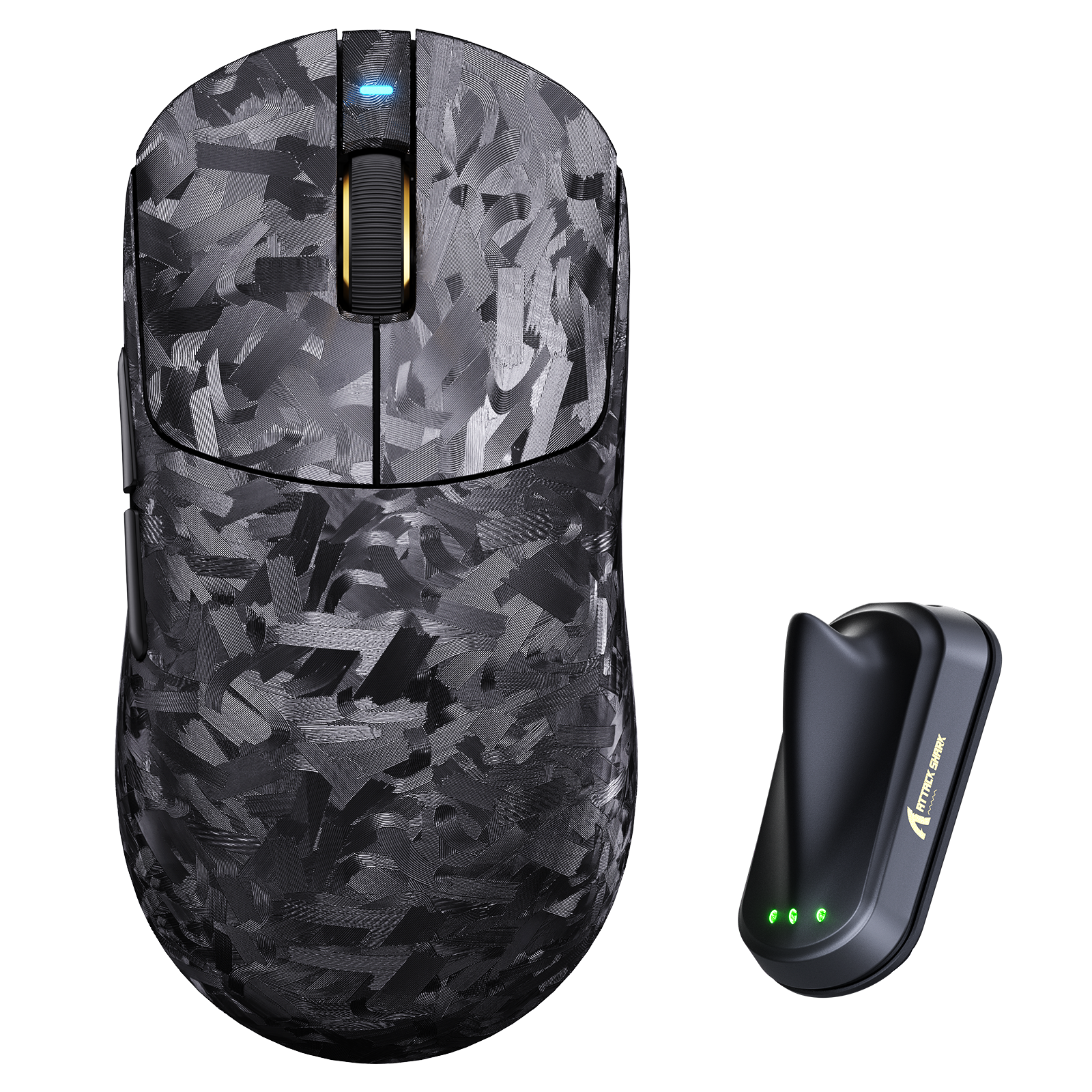 Preventa: Ratón para juegos inalámbrico ATTACK SHARK RS3 ULTRA de fibra de carbono PAW3955MAX