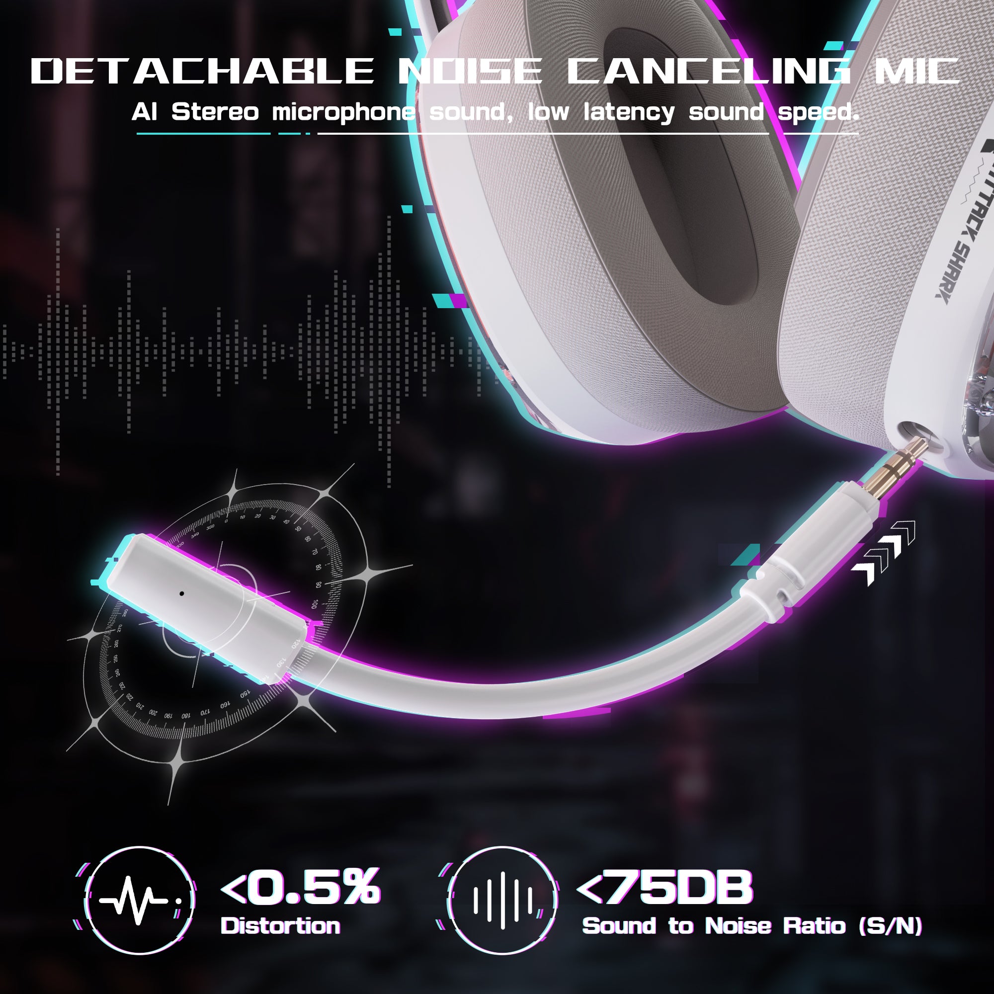 Auriculares para juegos ultraligeros de tres modos ATTACK SHARK L60