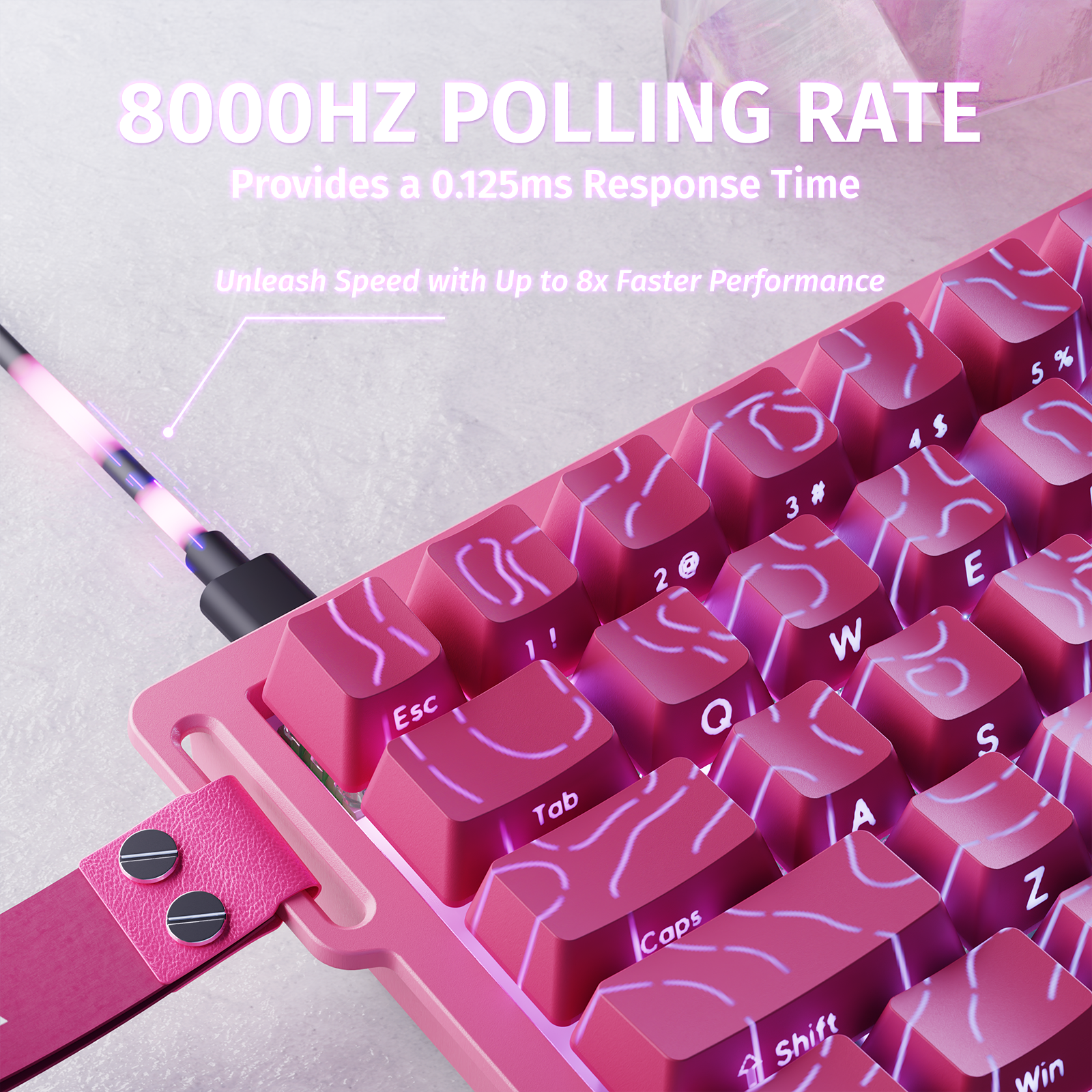 ATTACK SHARK X68 HE Teclado de Disparo Rápido con Interruptor Magnético