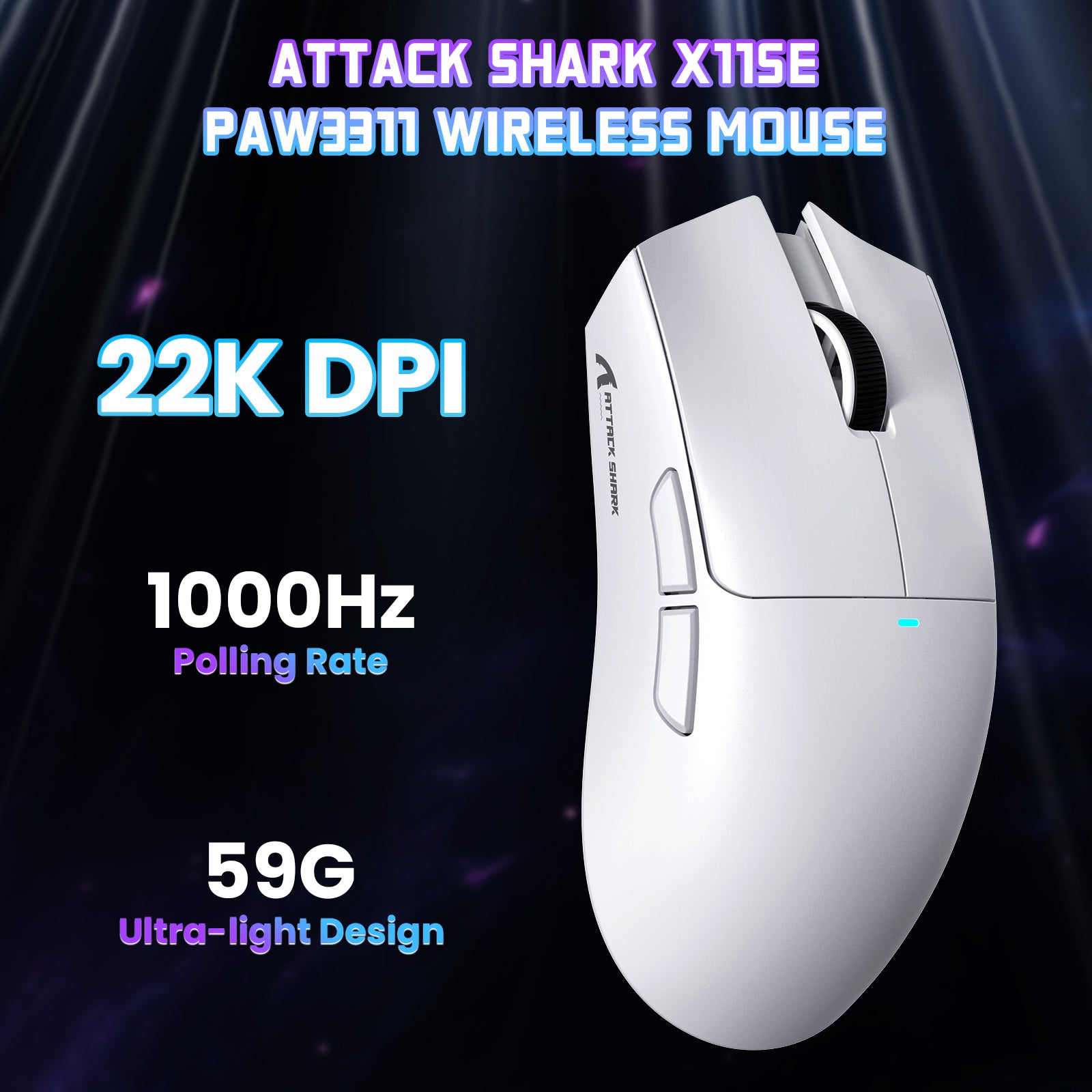 Ratón inalámbrico para juegos ATTACK SHARK X11SE
