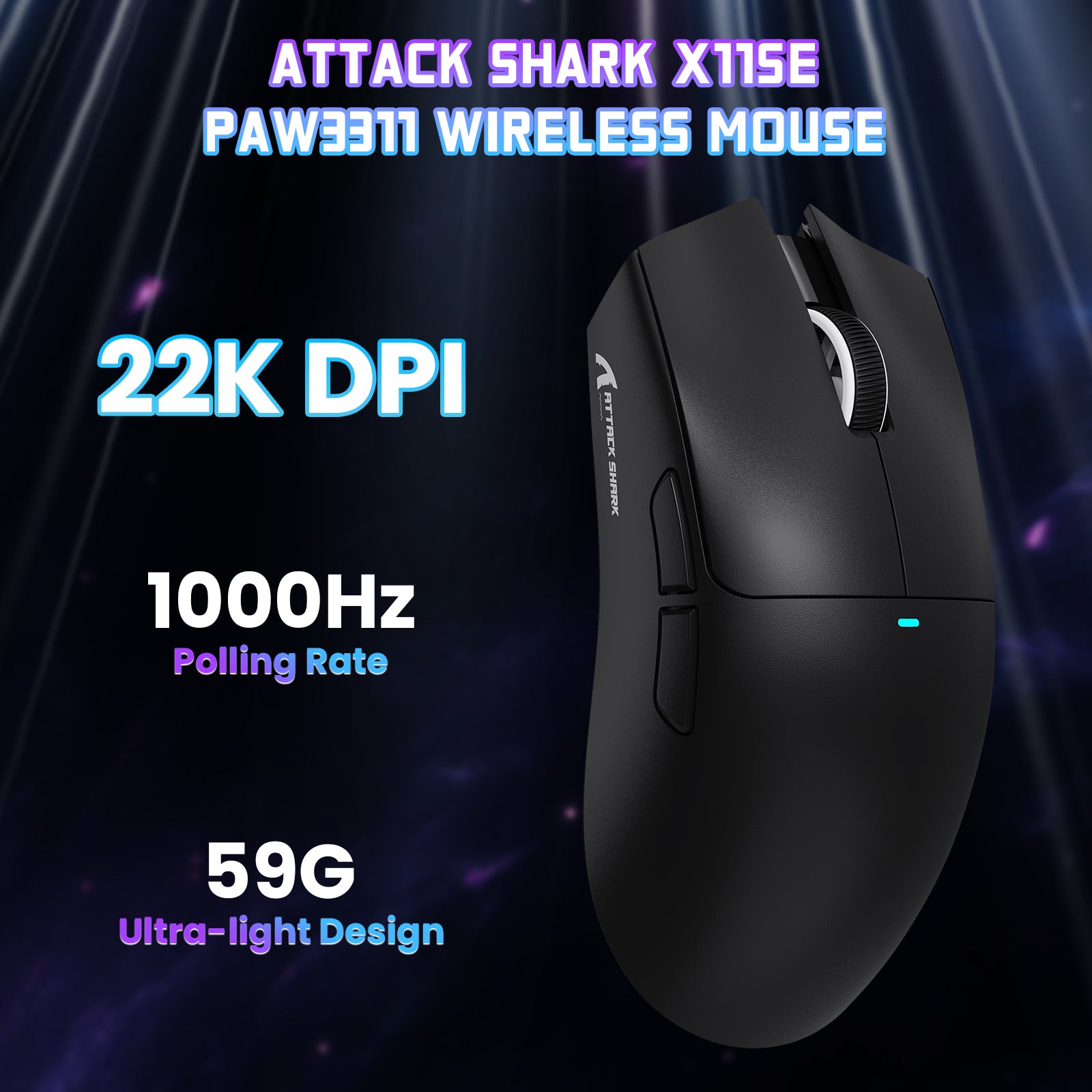 Ratón inalámbrico para juegos ATTACK SHARK X11SE