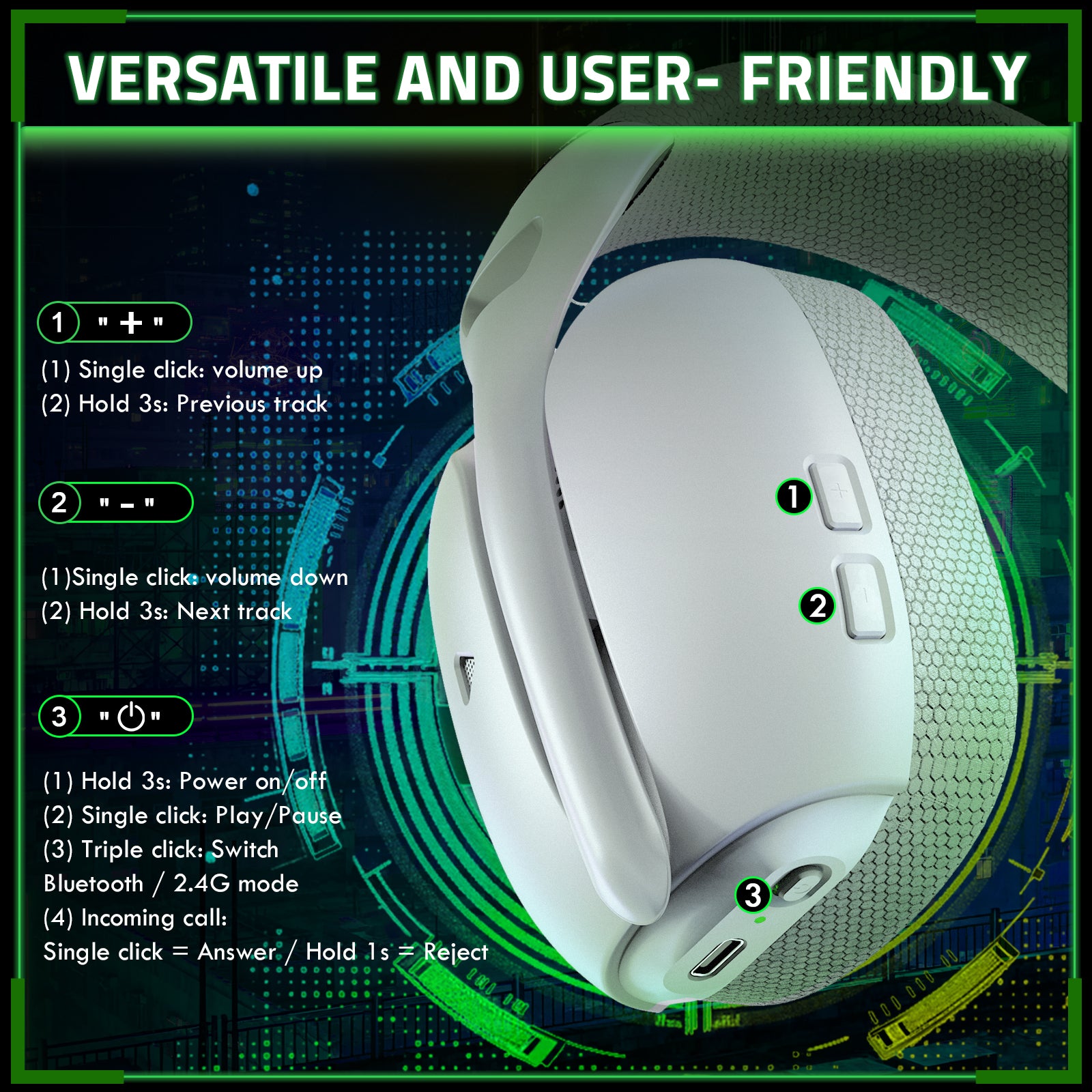 Auriculares inalámbricos para juegos ATTACK SHARK L80PRO