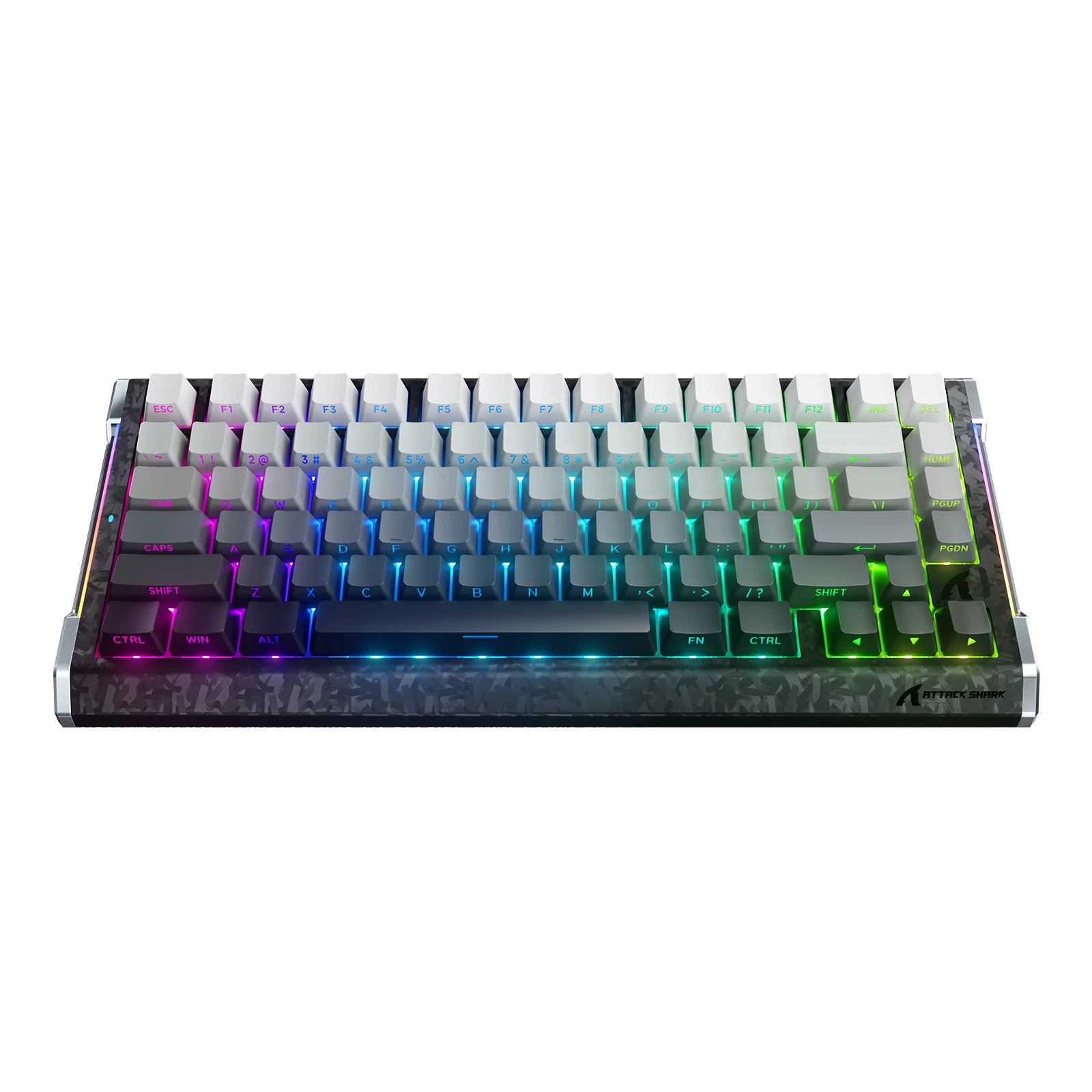 ATTACK SHARK R86 HE teclado de fibra de carbono con disparador rápido e interruptores magnéticos