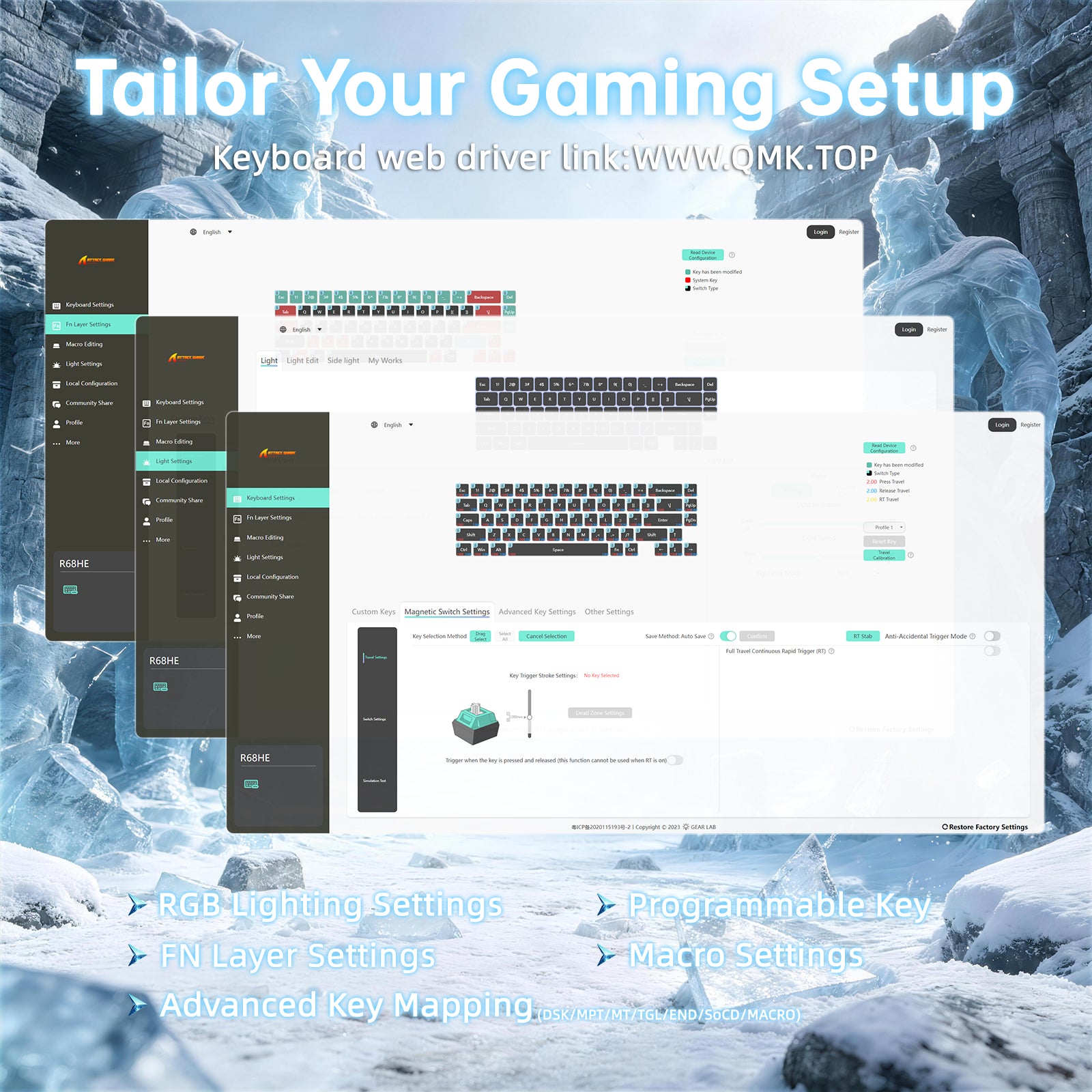 ATTACK SHARK X11 ULTRA & R68 HE Carbon Fiber Gaming Bundle