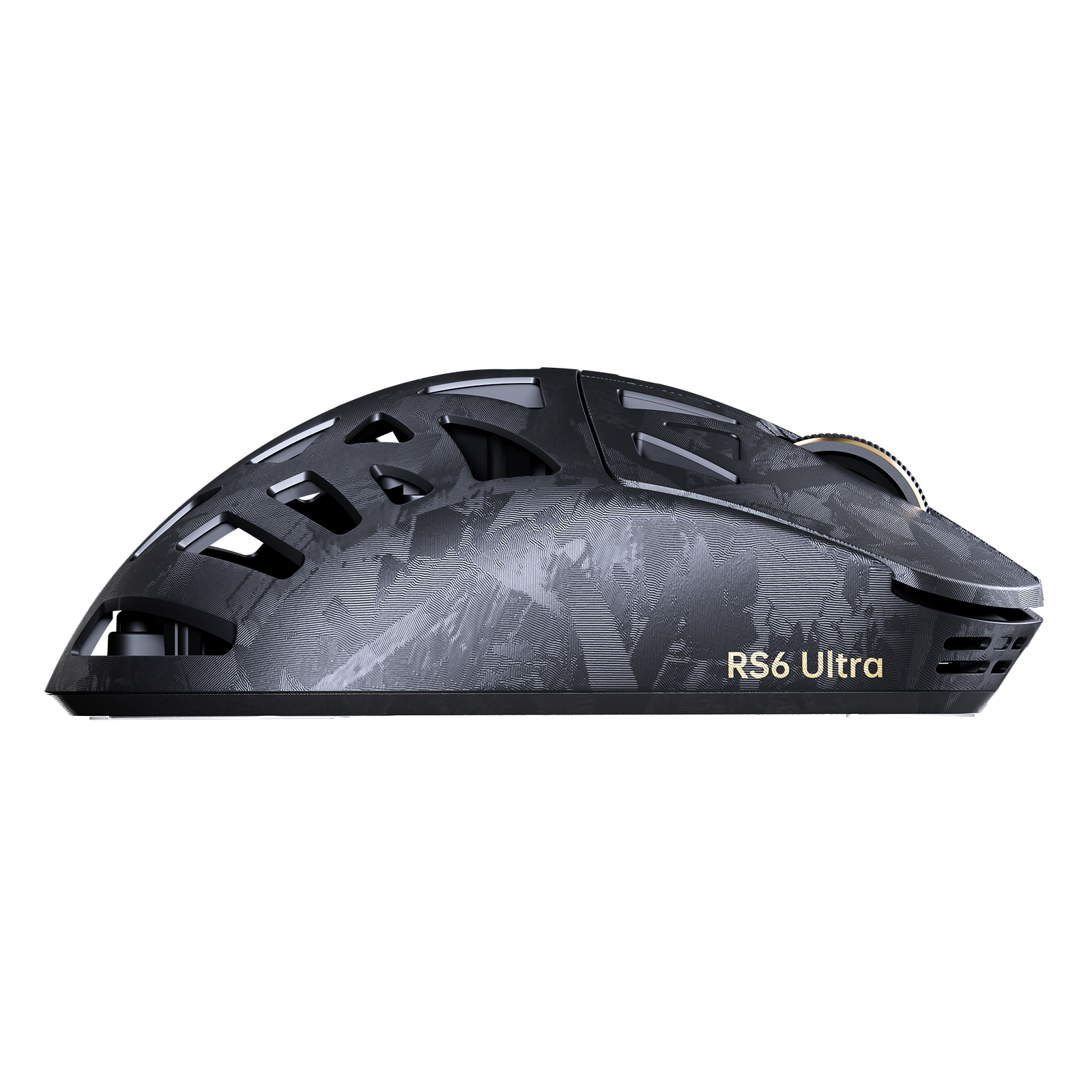 Ratón para juegos inalámbrico ATTACK SHARK RS6 ULTRA de fibra de carbono PAW3955MAX