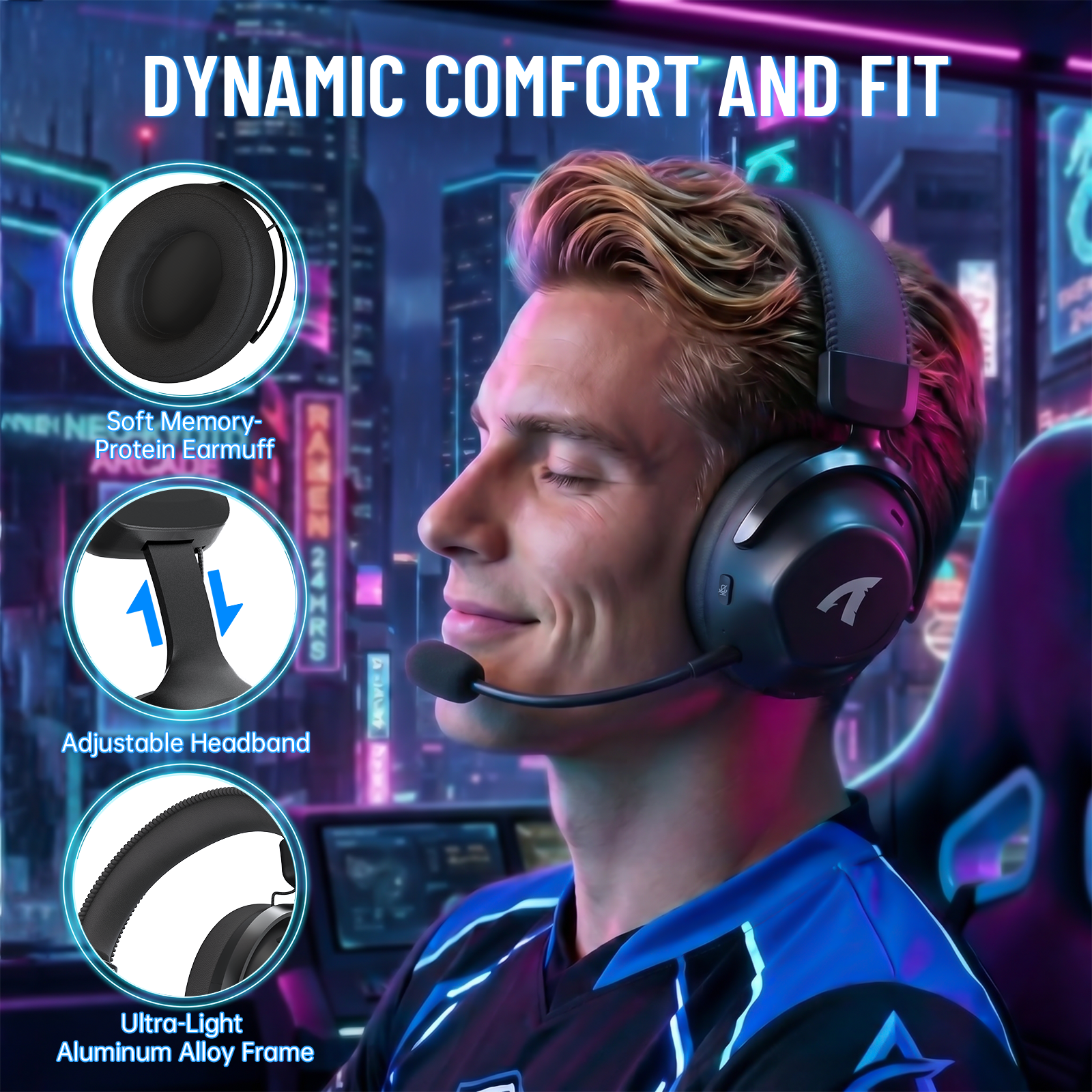 Auriculares inalámbricos para juegos ATTACK SHARK L50 PRO con modo triple