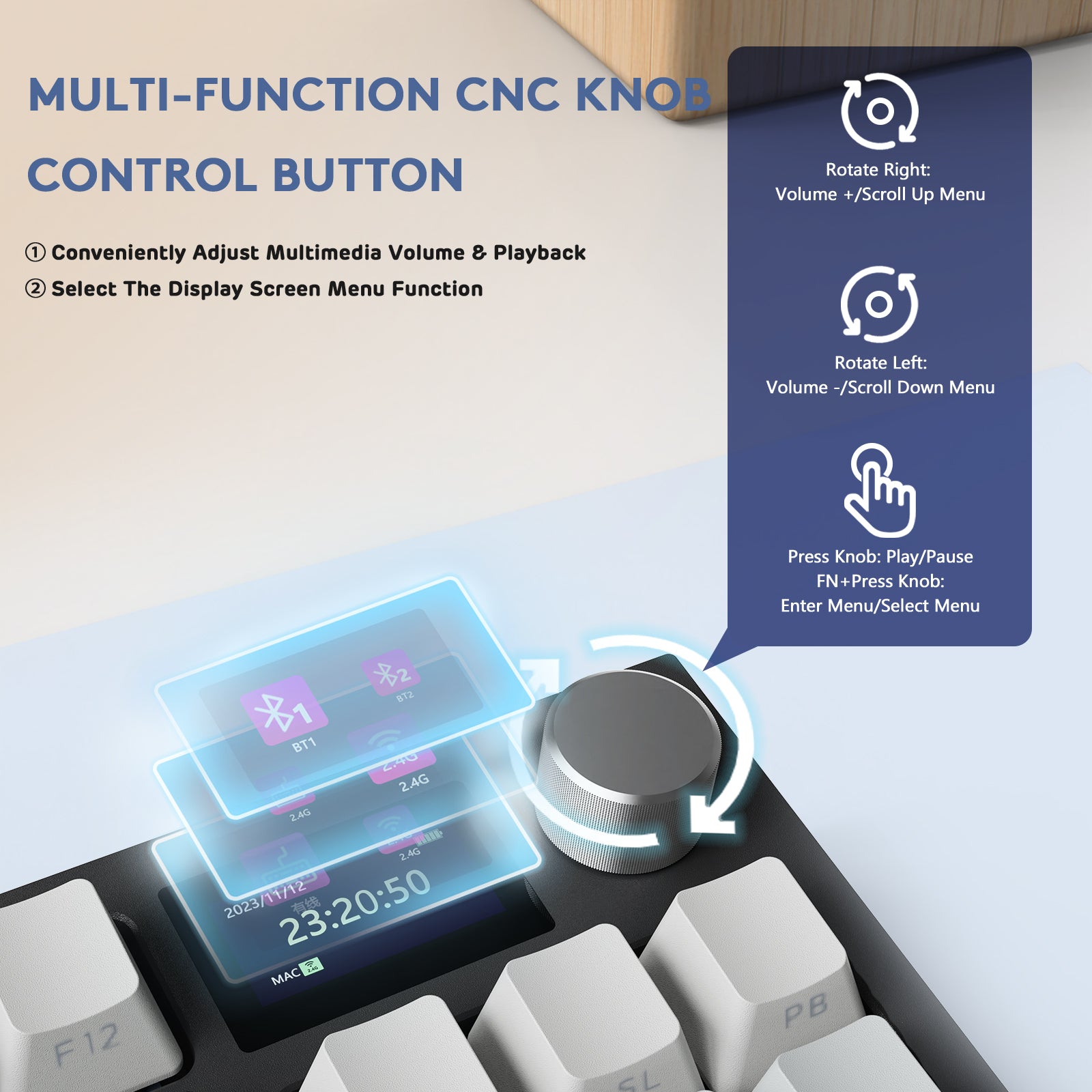 Teclado mecánico inalámbrico ATTACK SHARK K86PRO