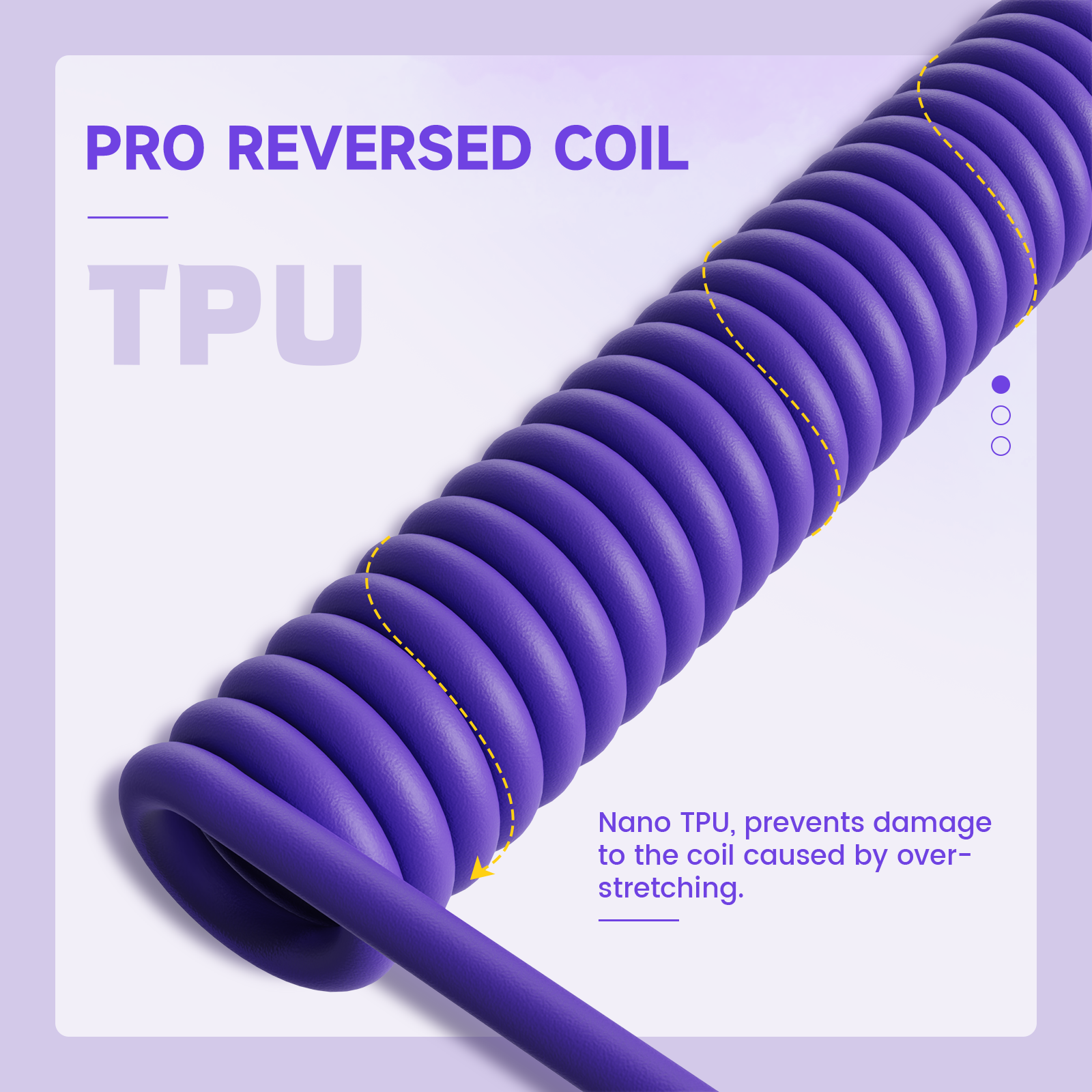 Cable de aviador ultra personalizado ATTACK SHARK C01 para teclado magnético de 8 kHz