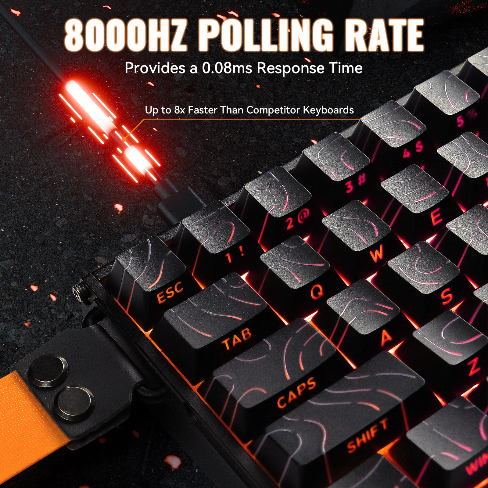 ATTACK SHARK X68MAX HE Teclado de aluminio con gatillo rápido e interruptor magnético