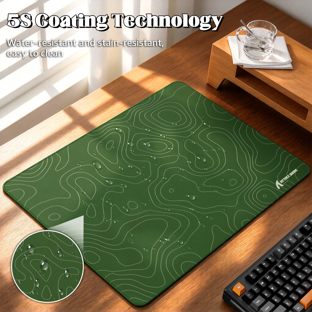 Alfombrilla de gaming eSport ATTACK SHARK CM02SE (405x305x4 MM)