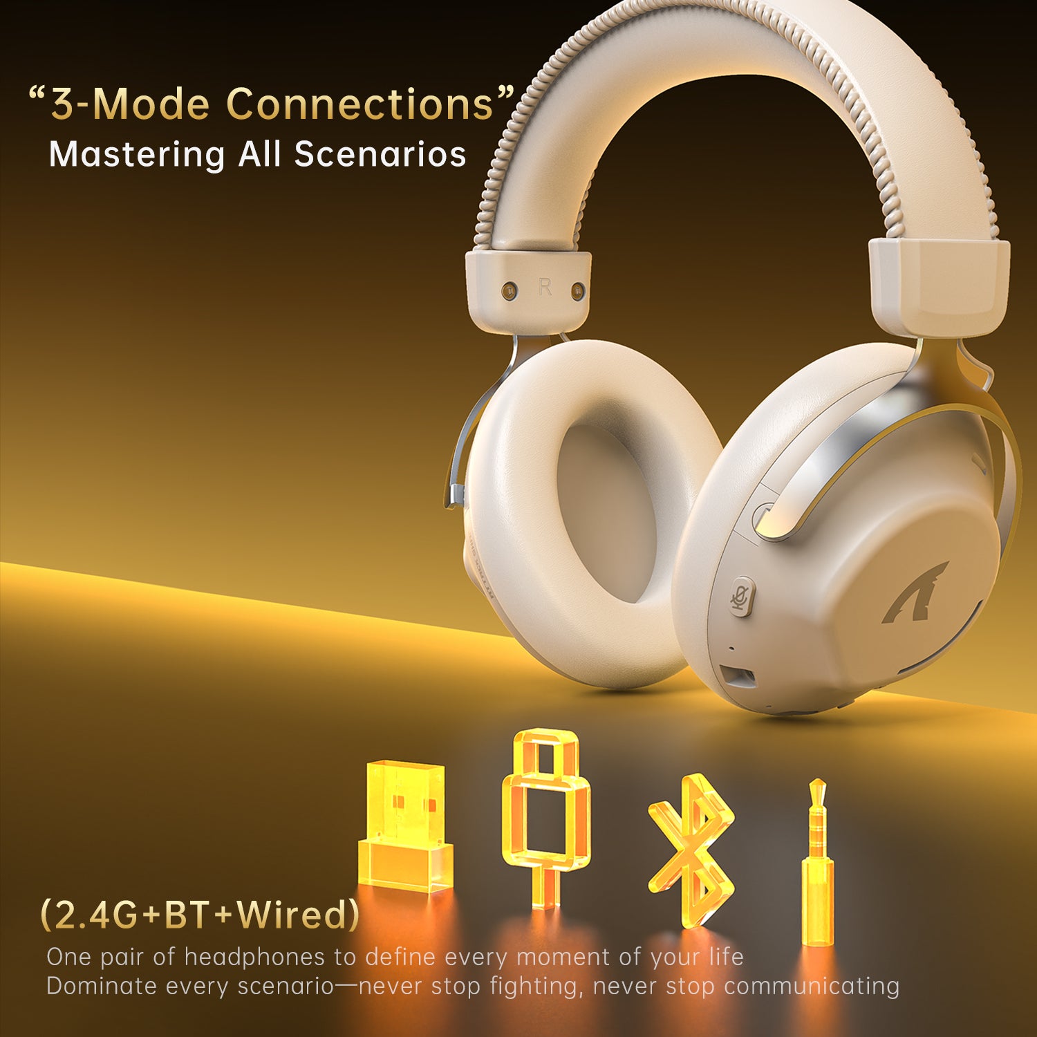 Auriculares inalámbricos para juegos ATTACK SHARK L50PRO con conexión de triple modo