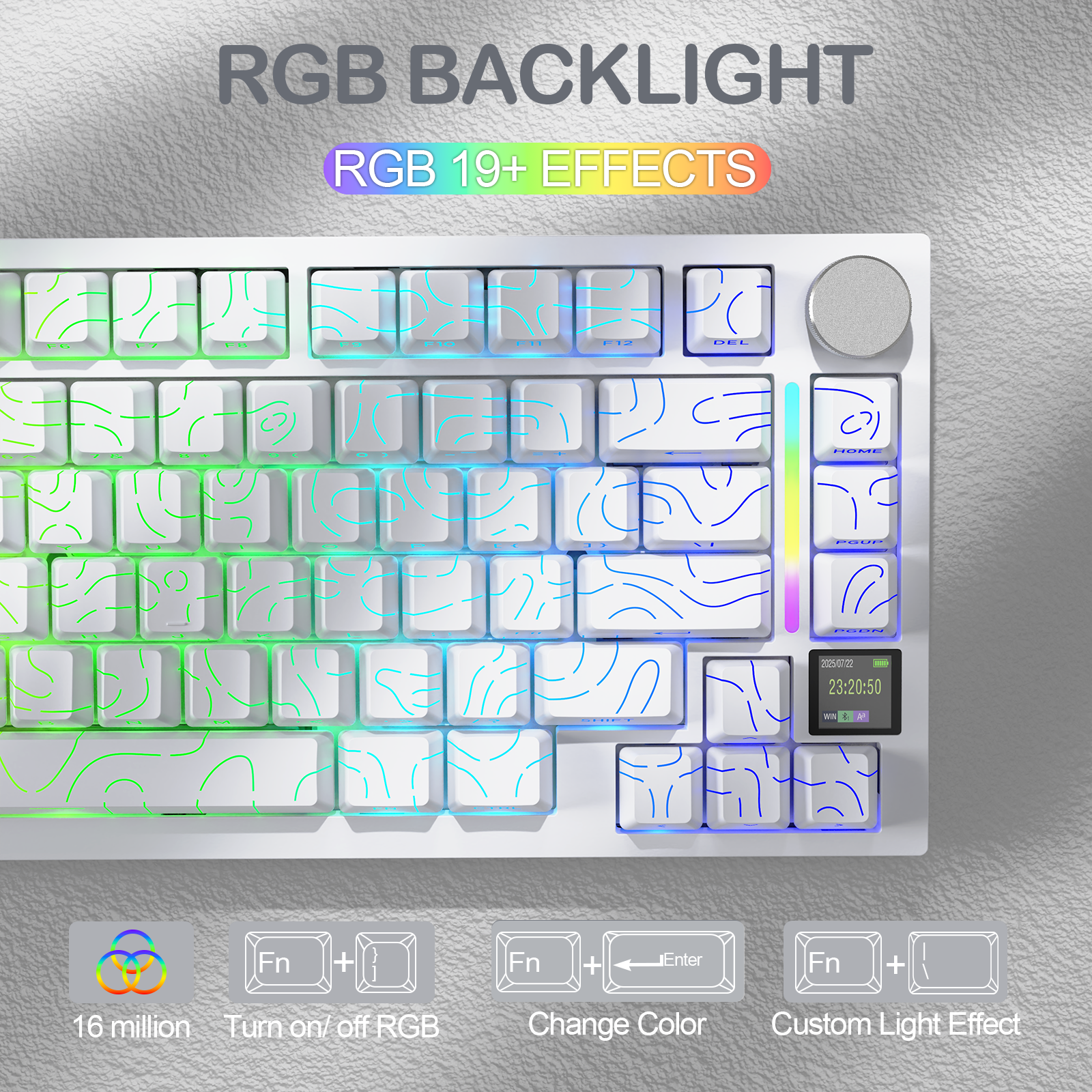 Teclado mecánico ultra trimodo ATTACK SHARK X820 con junta