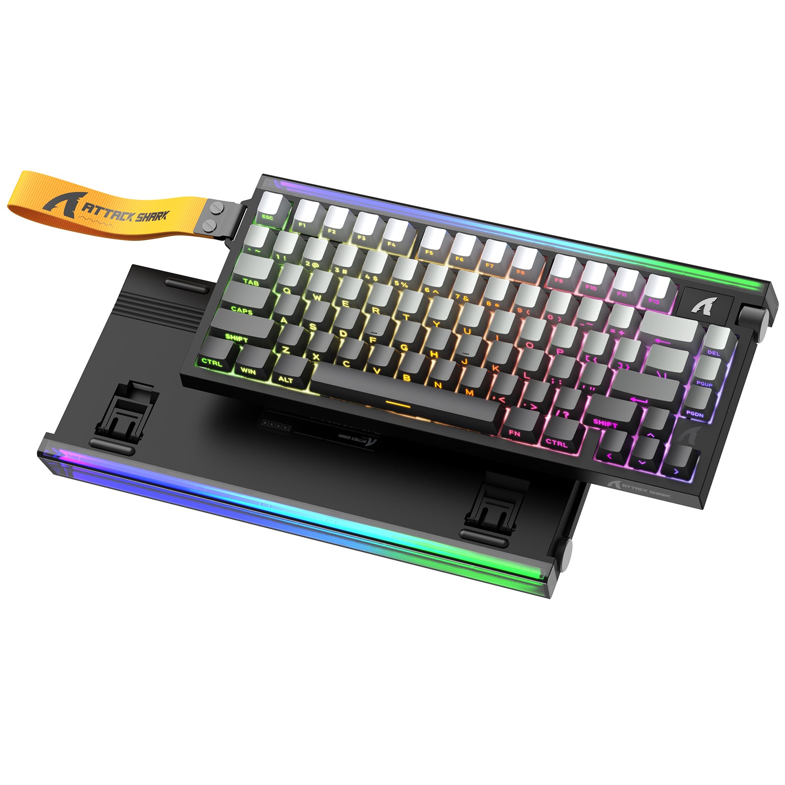 Teclado ATTACK SHARK R85 HE Rapid Trigger con interruptor magnético y caja de luz personalizada