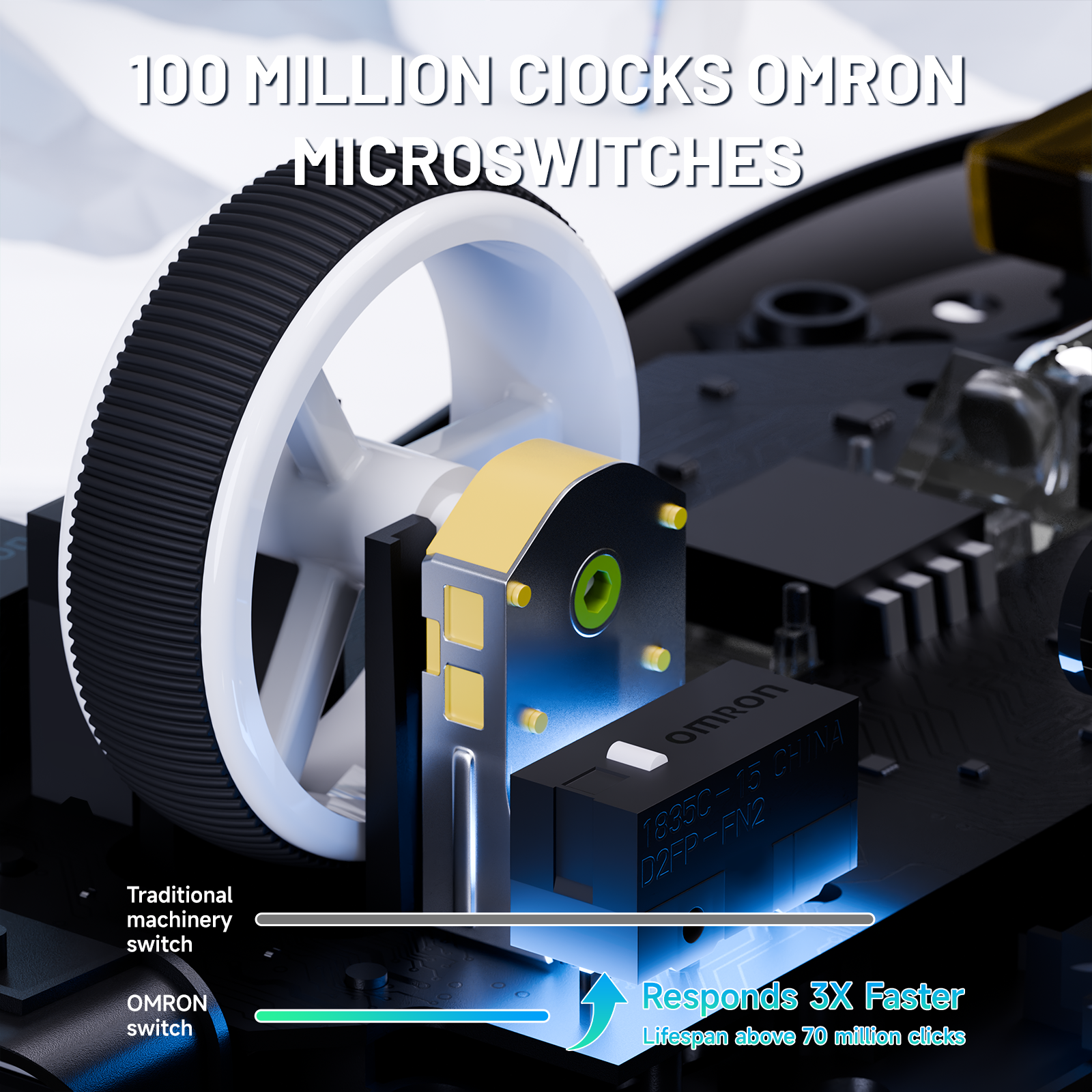 Ratón inalámbrico para juegos ATTACK SHARK X8 Ultra trimodo con cable C06 Ultra