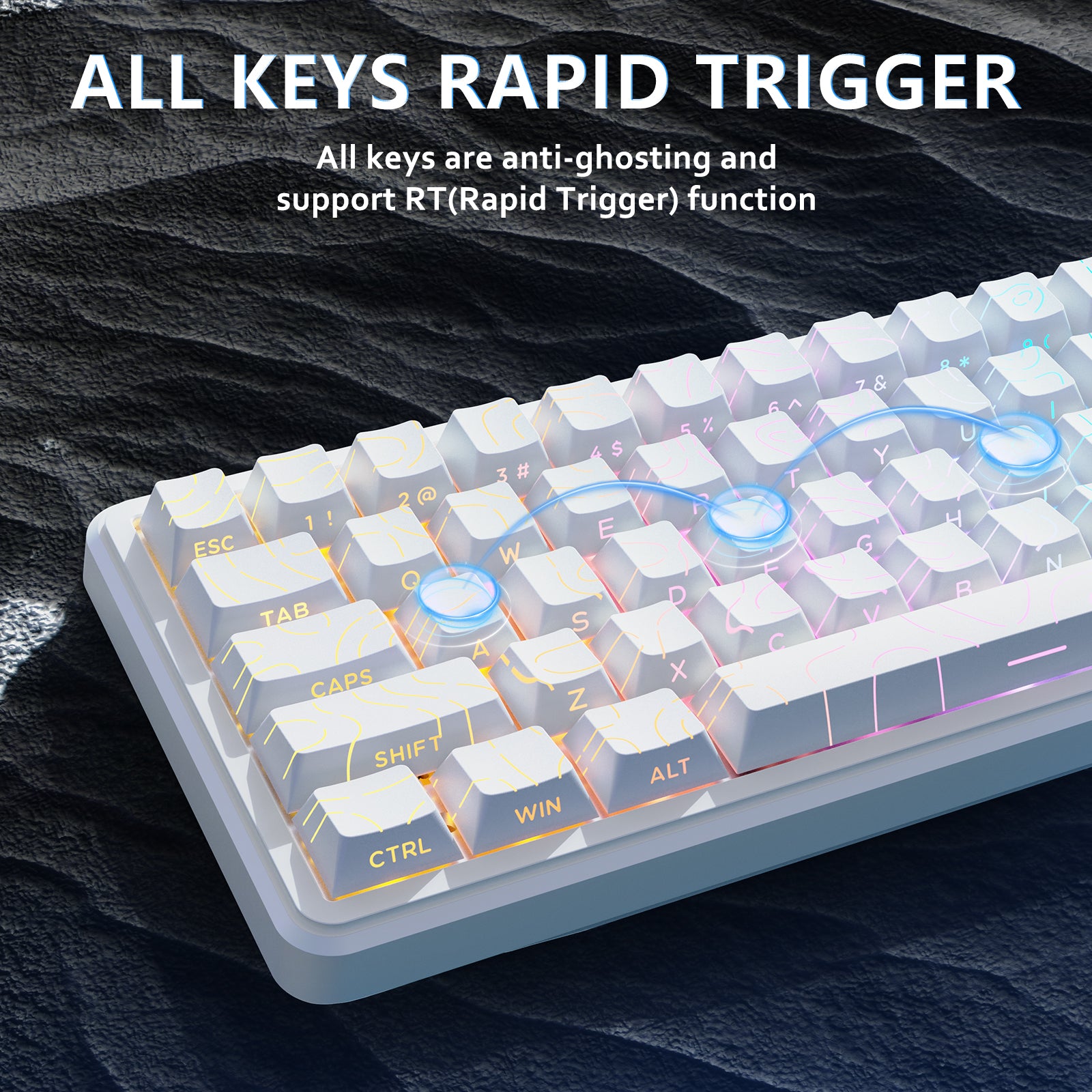 Teclado ATTACK SHARK X65 HE Rapid Trigger con interruptor magnético