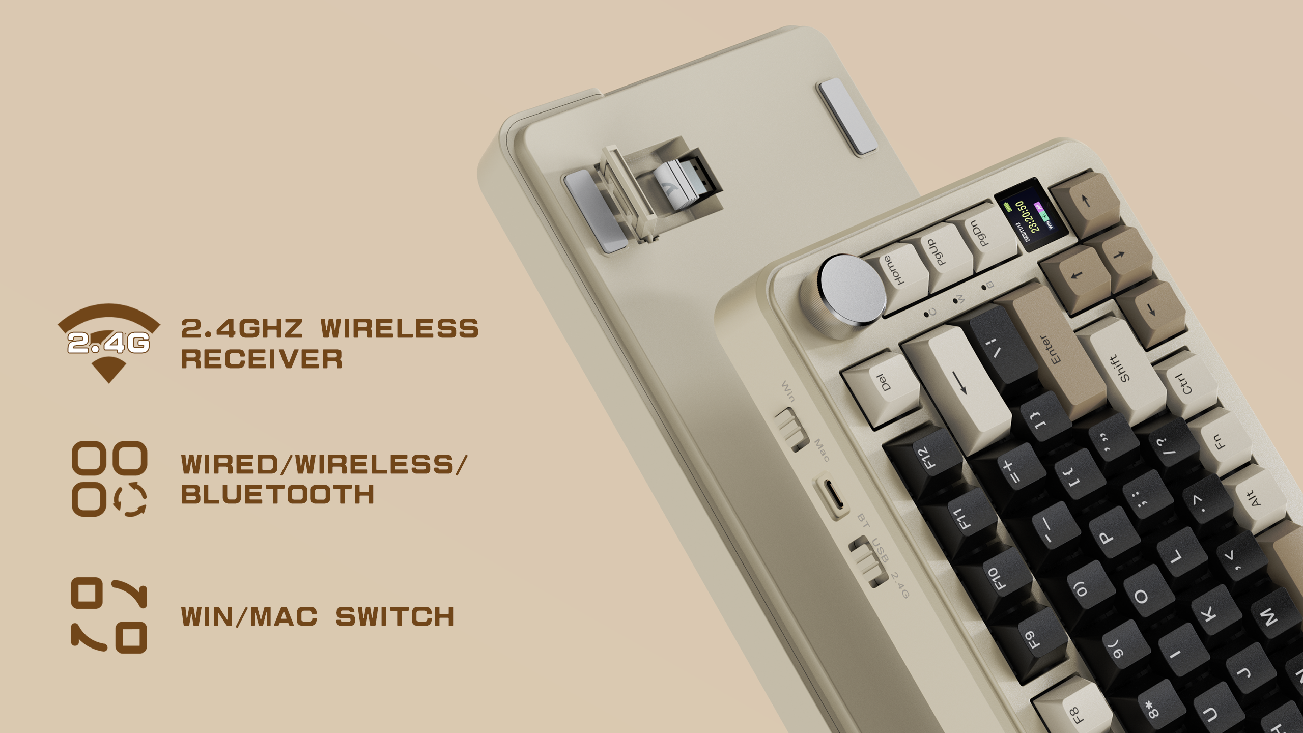 Teclado mecánico con junta de tres modos ATTACK SHARK X85PRO