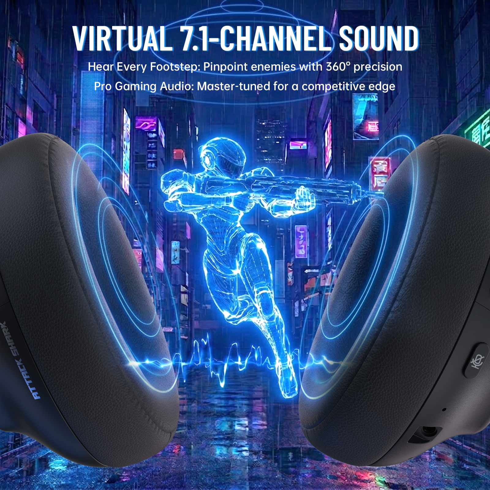 Auriculares inalámbricos para juegos ATTACK SHARK L50 PRO con modo triple