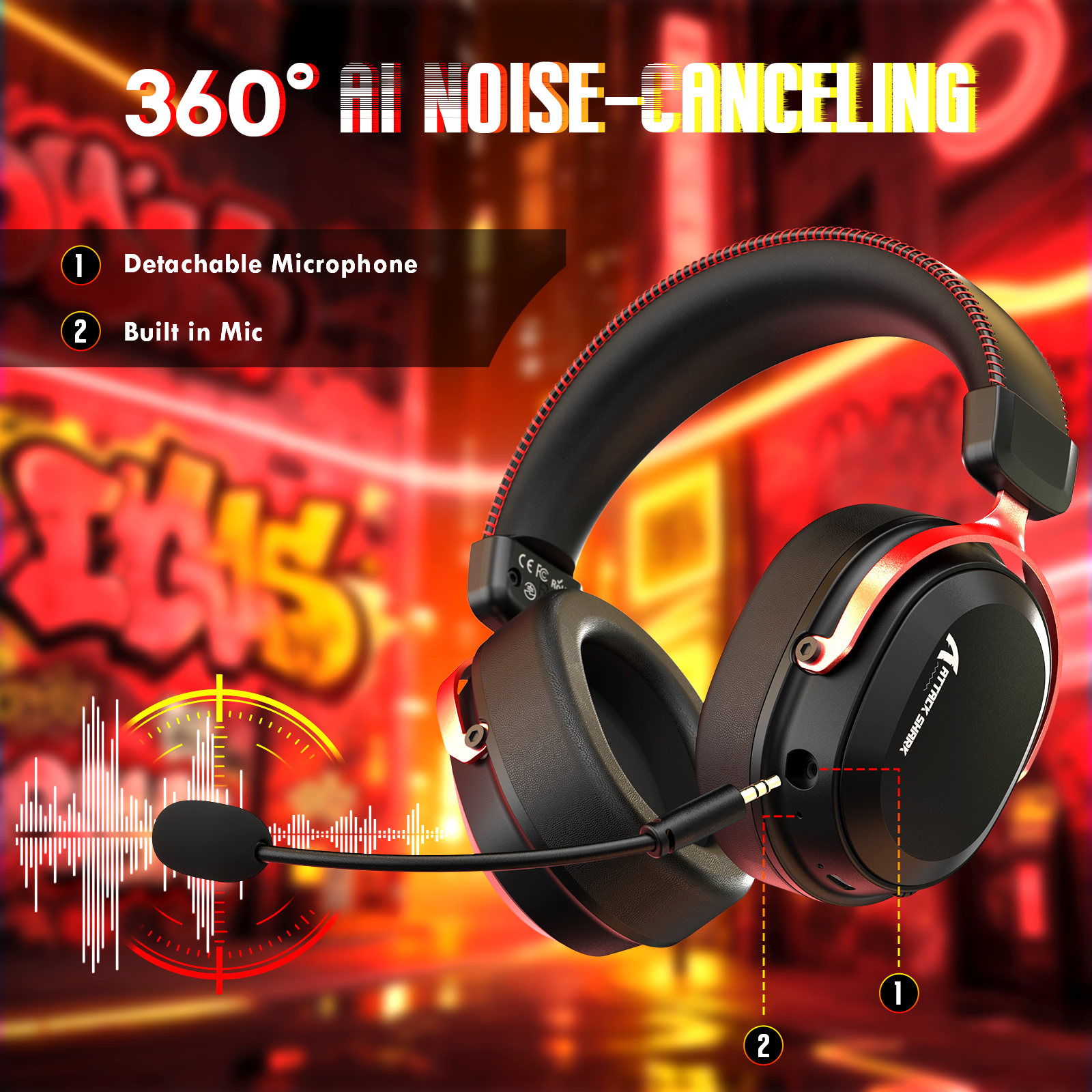Auriculares inalámbricos para juegos ATTACK SHARK L30PRO