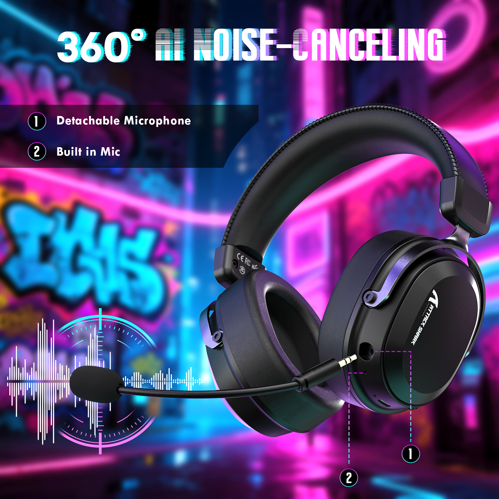 Auriculares inalámbricos para juegos ATTACK SHARK L30PRO