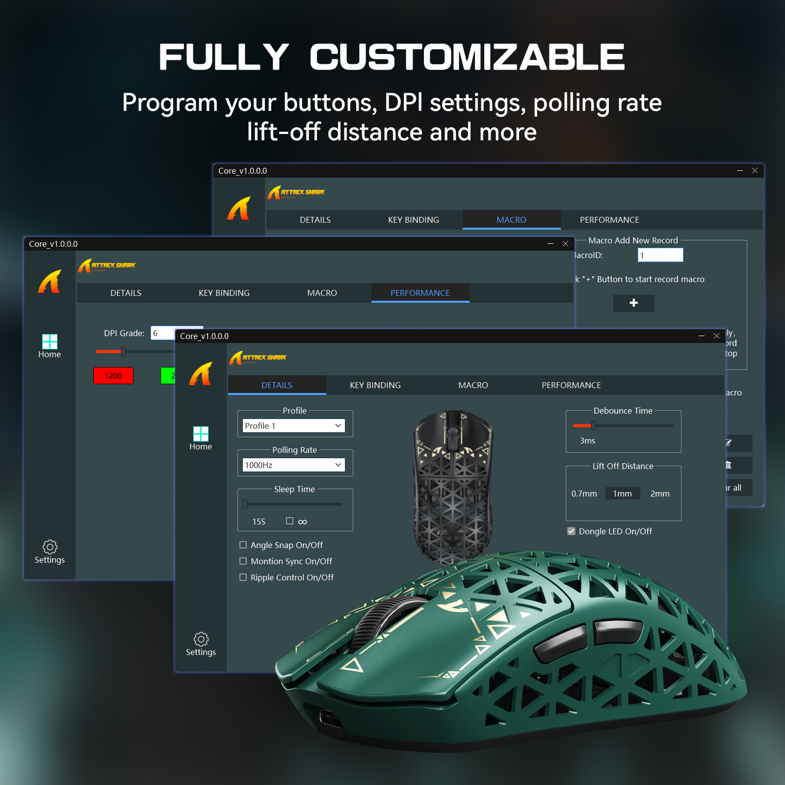 Ratón para juegos inalámbrico ATTACK SHARK R5 ULTRA de fibra de carbono 8K PAW3950MAX