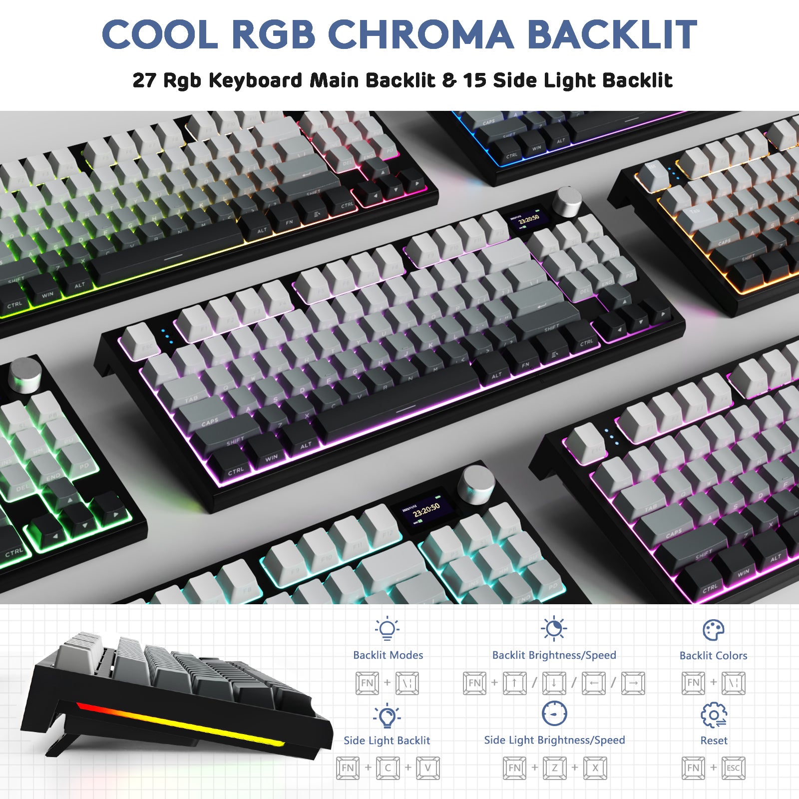 Teclado mecánico inalámbrico ATTACK SHARK K86PRO