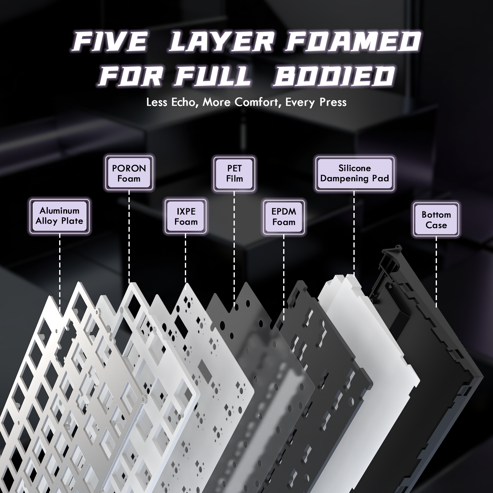 Teclado de gatillo rápido ATTACK SHARK R85 HE con interruptor magnético y caja de luz personalizada