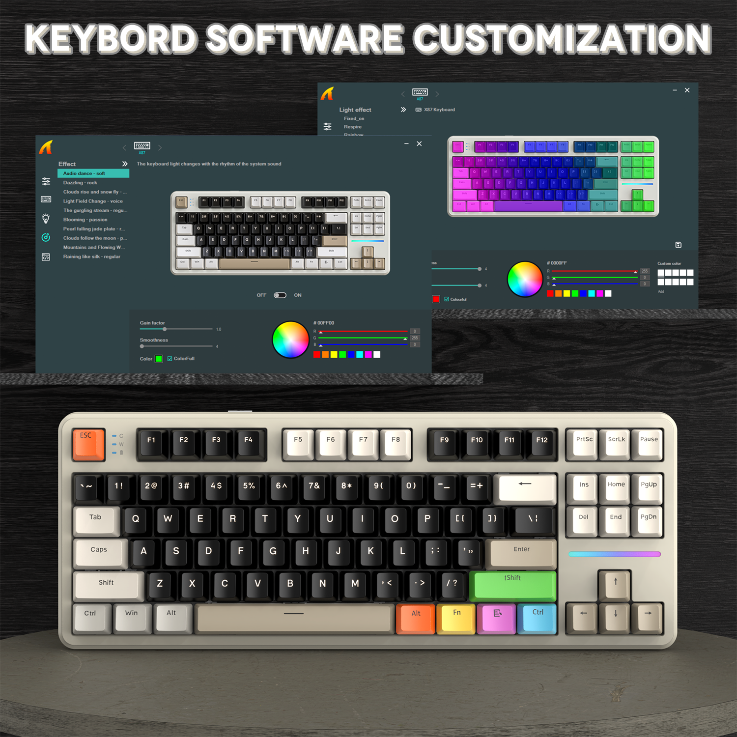 Teclado mecánico con junta de tres modos ATTACK SHARK X87