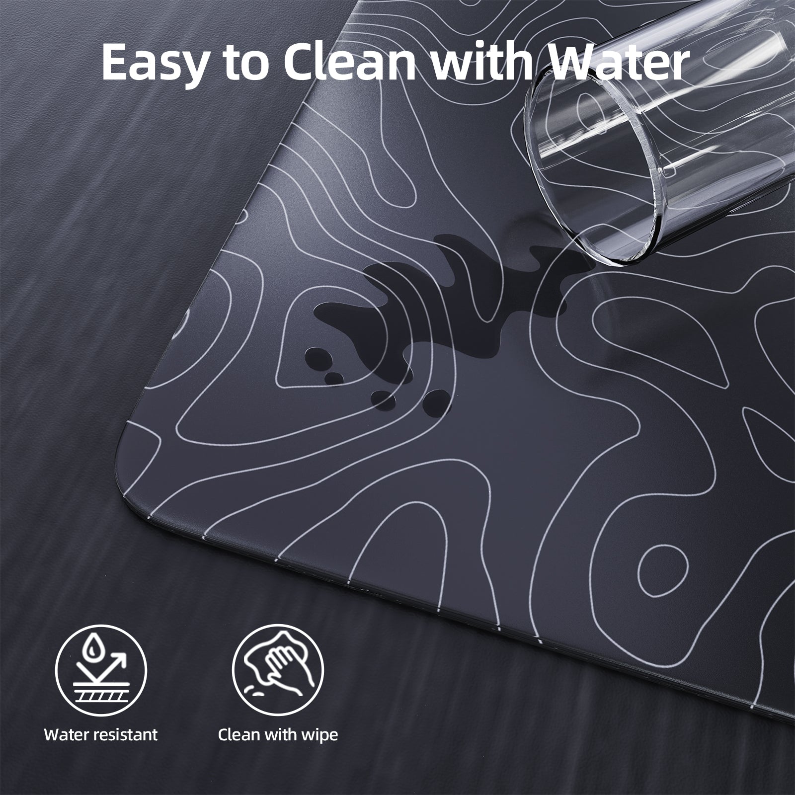 ATTACK SHARK CM05 Gaming Mouse Pad - Easy to Clean & Water Resistant