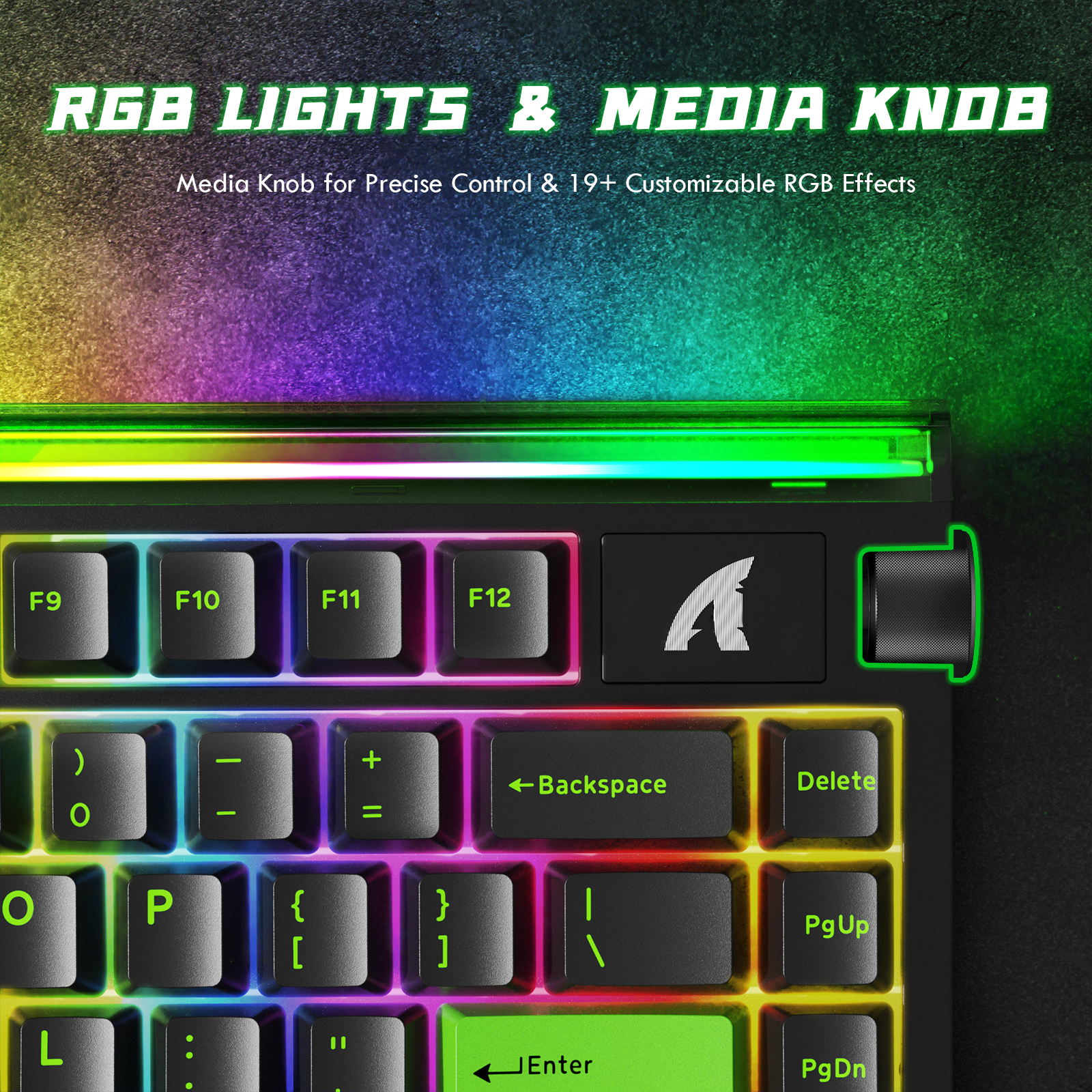 Teclado ATTACK SHARK R85 HE Rapid Trigger con interruptor magnético y caja de luz personalizada