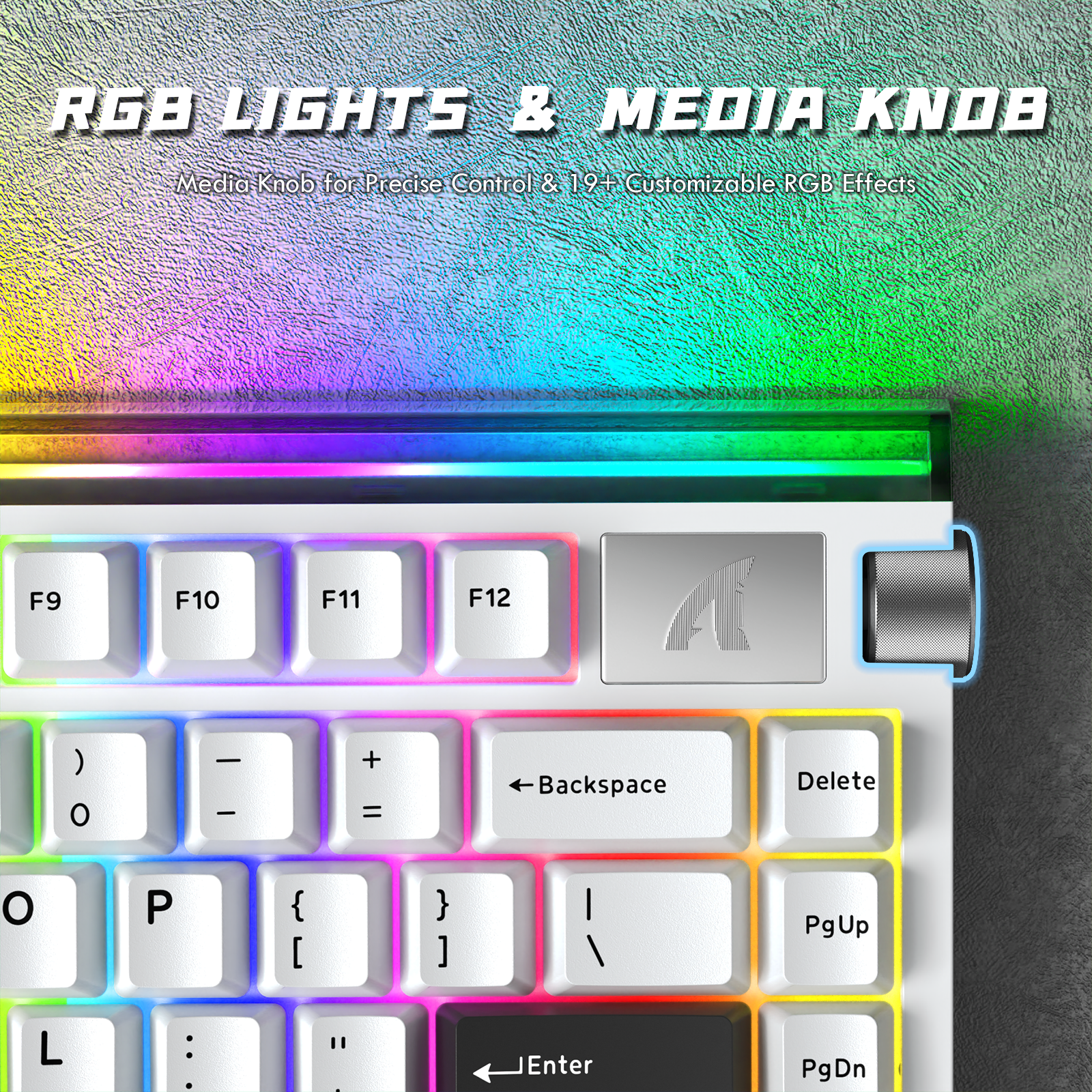 Teclado ATTACK SHARK R85 HE Rapid Trigger con interruptor magnético y caja de luz personalizada