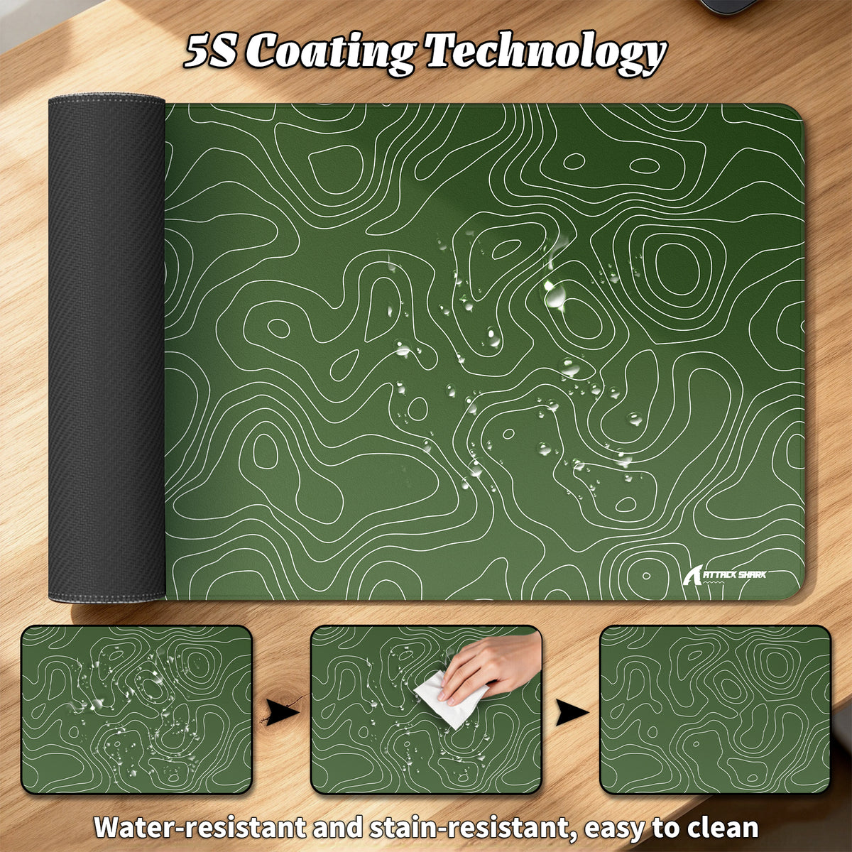 Alfombrilla de ratón para eSport ATTACK SHARK CM02PRO (900x400x4 MM)