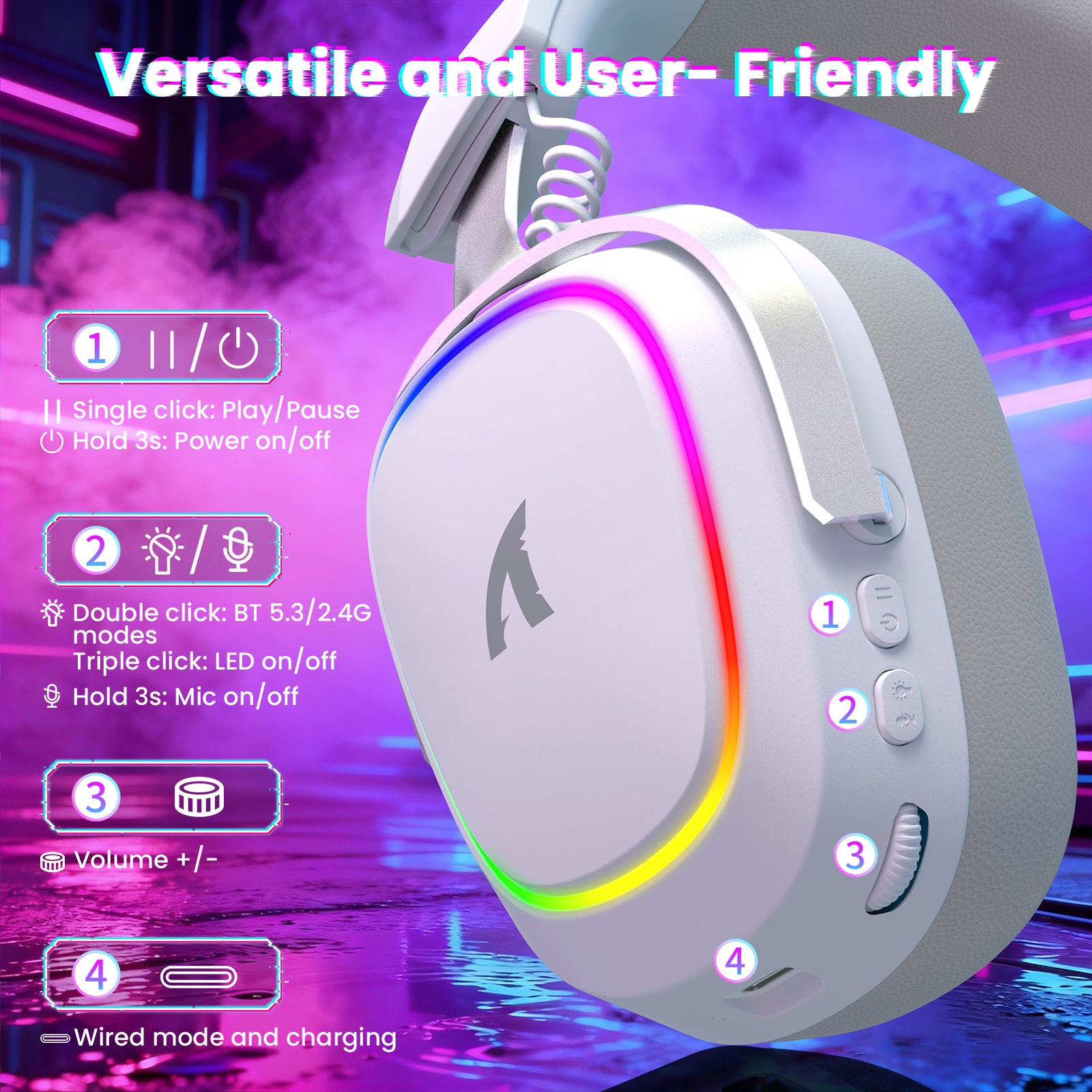 Auriculares inalámbricos para juegos ATTACK SHARK G800