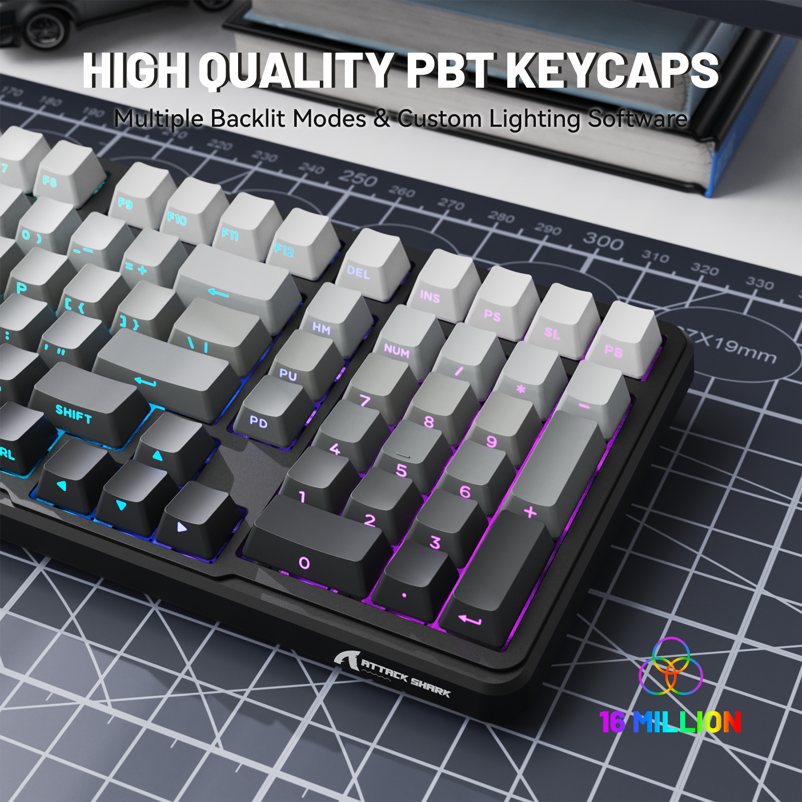 Teclado mecánico inalámbrico de tamaño completo ATTACK SHARK X98