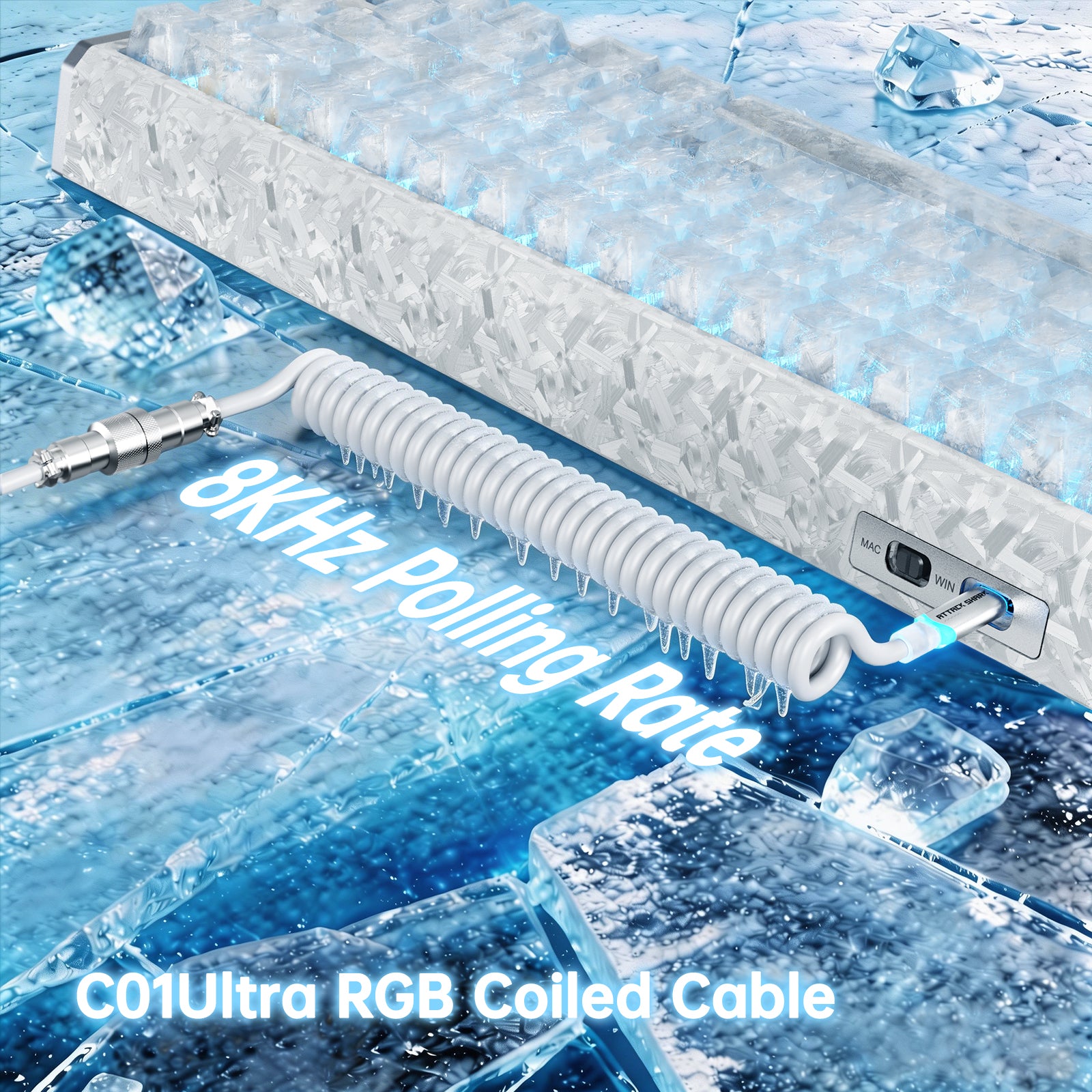 ATTACK SHARK X11 ULTRA & R68 HE Carbon Fiber Gaming Bundle With C01ULTRA Coiled Cable