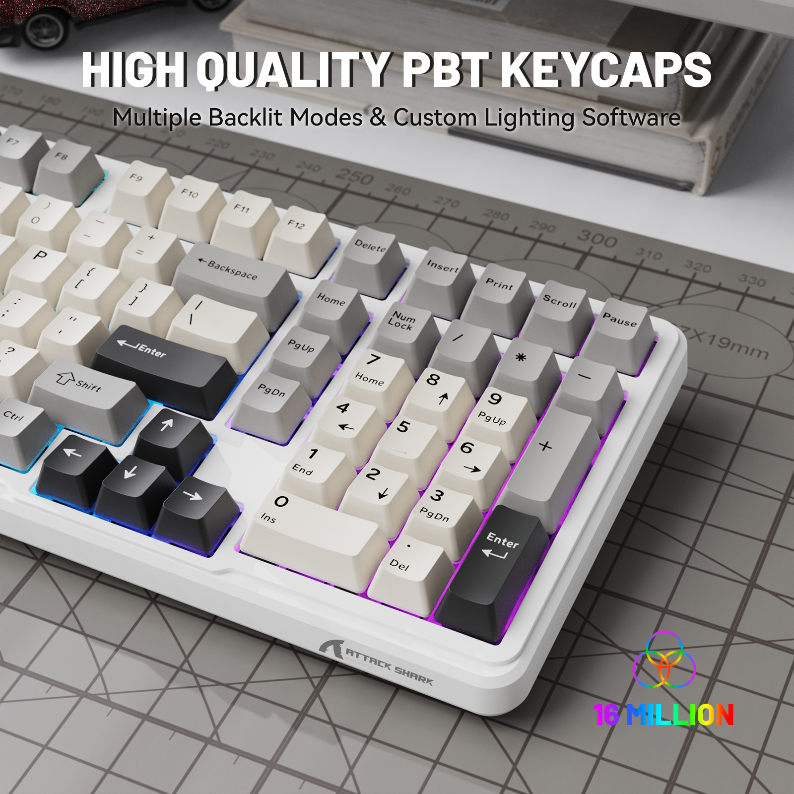 Teclado mecánico inalámbrico de tamaño completo ATTACK SHARK X98