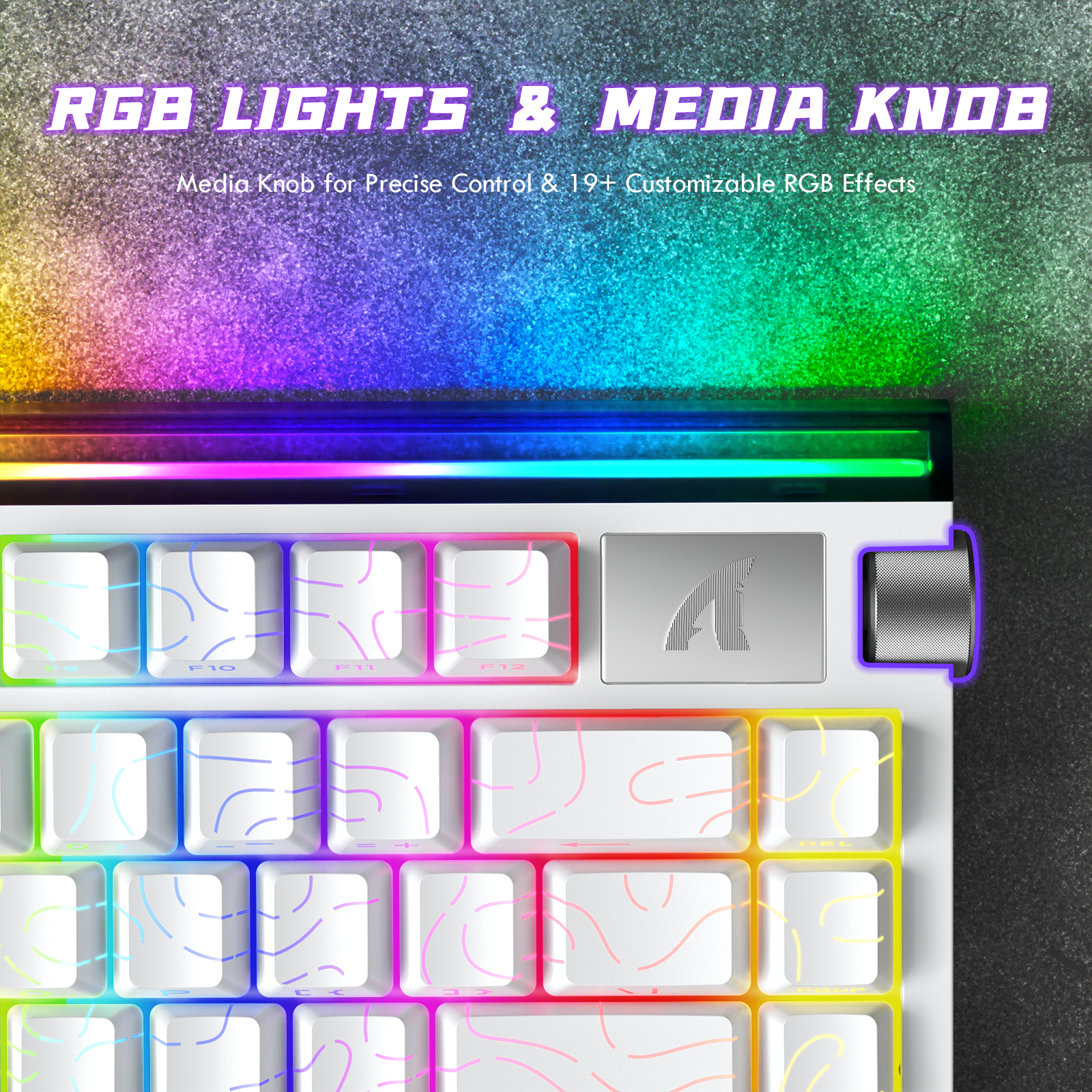 Teclado ATTACK SHARK R85 HE Rapid Trigger con interruptor magnético y caja de luz personalizada