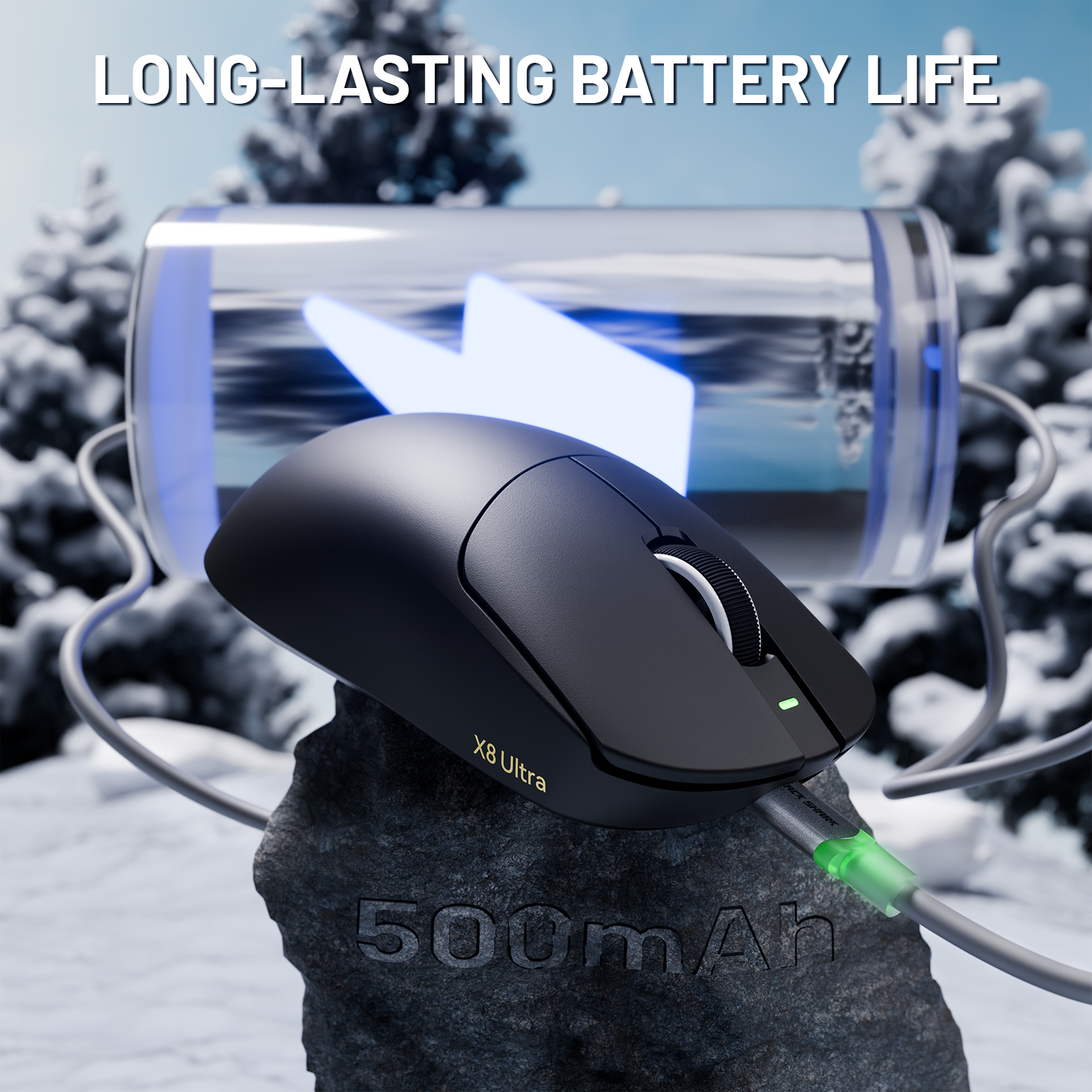 Ratón inalámbrico para juegos ATTACK SHARK X8 Ultra trimodo con cable C06 Ultra