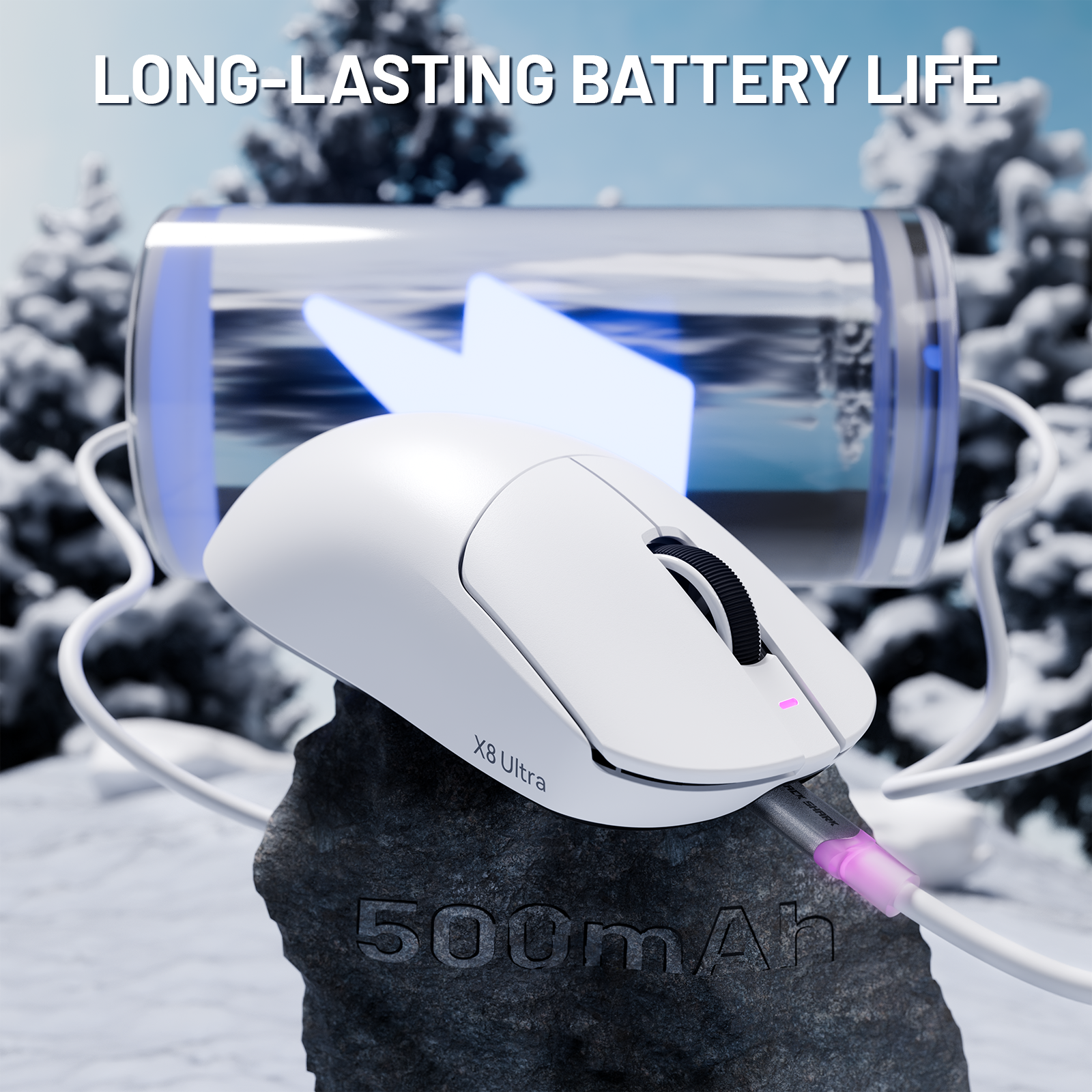 Ratón inalámbrico para juegos ATTACK SHARK X8 Ultra trimodo con cable C06 Ultra