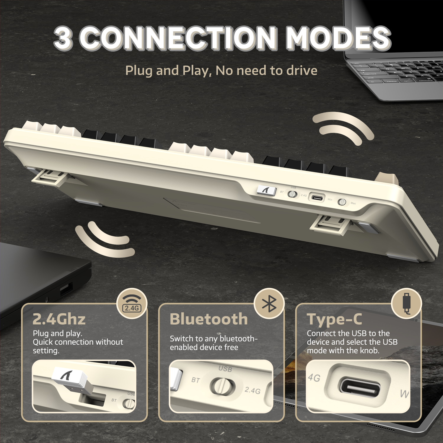 Teclado mecánico con junta de tres modos ATTACK SHARK X87