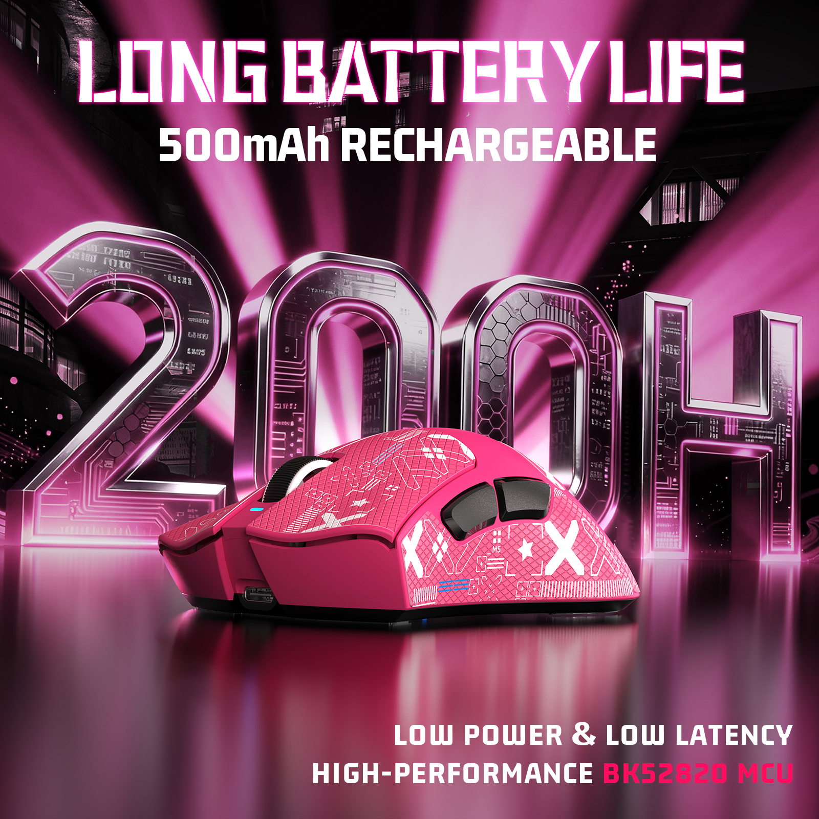 Ratón para juegos ultraligero de tres modos ATTACK SHARK V3