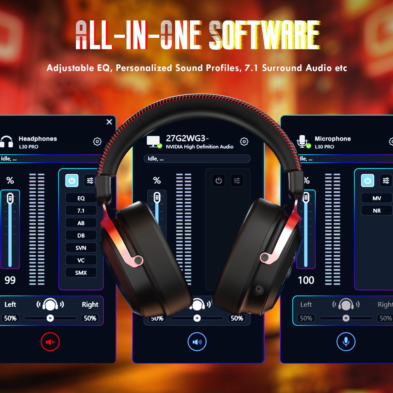 Auriculares inalámbricos para juegos ATTACK SHARK L30PRO