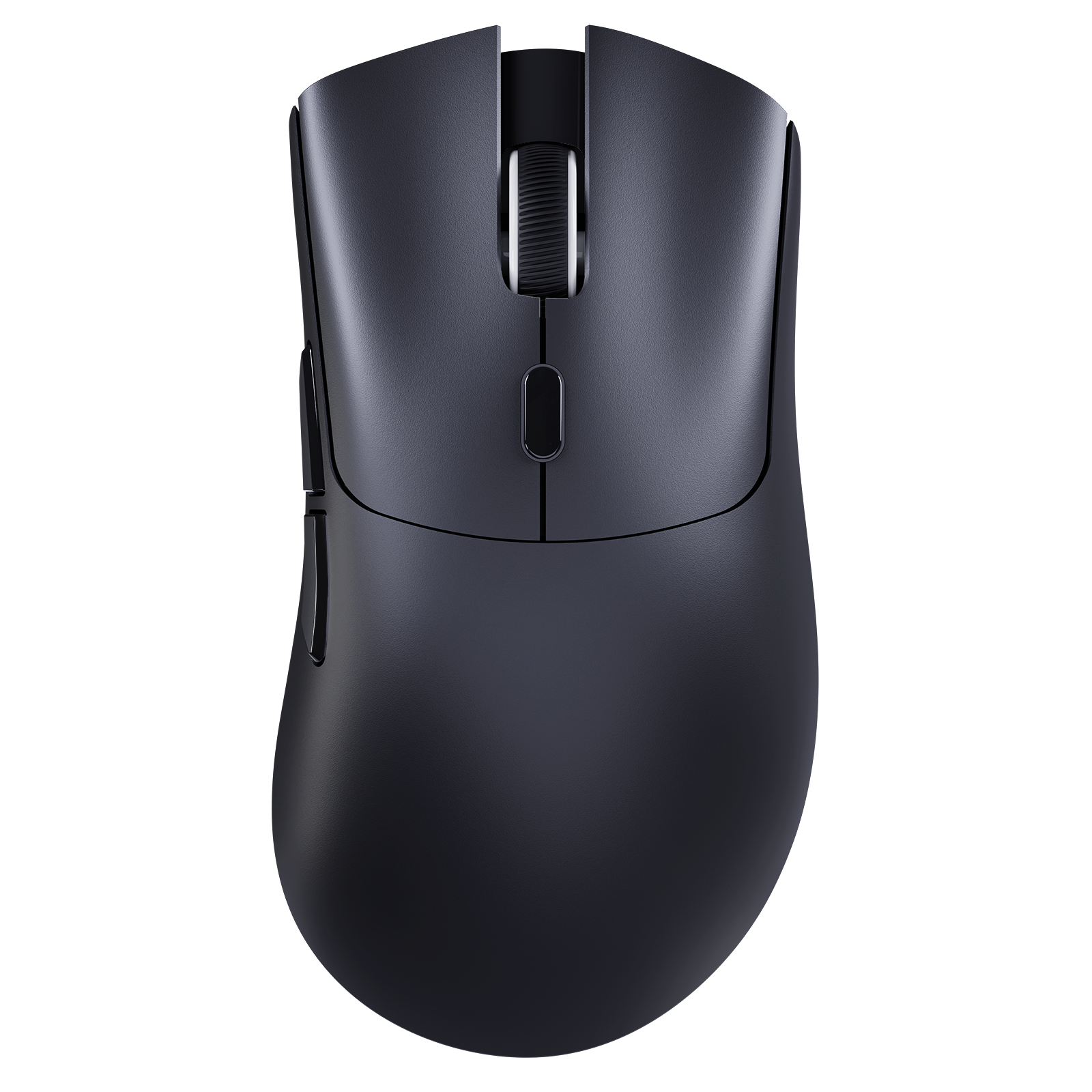 ATTACK SHARK R1 wireless gaming mouse in white with ergonomic shell and RGB side lighting