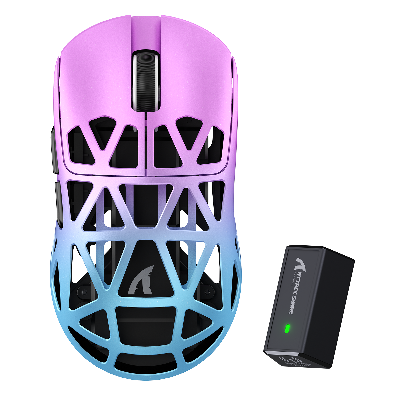 ATTACK SHARK R2 Ratón para Juegos de Aleación de Magnesio PAW3950 8K (No Incluye la Base de Carga)