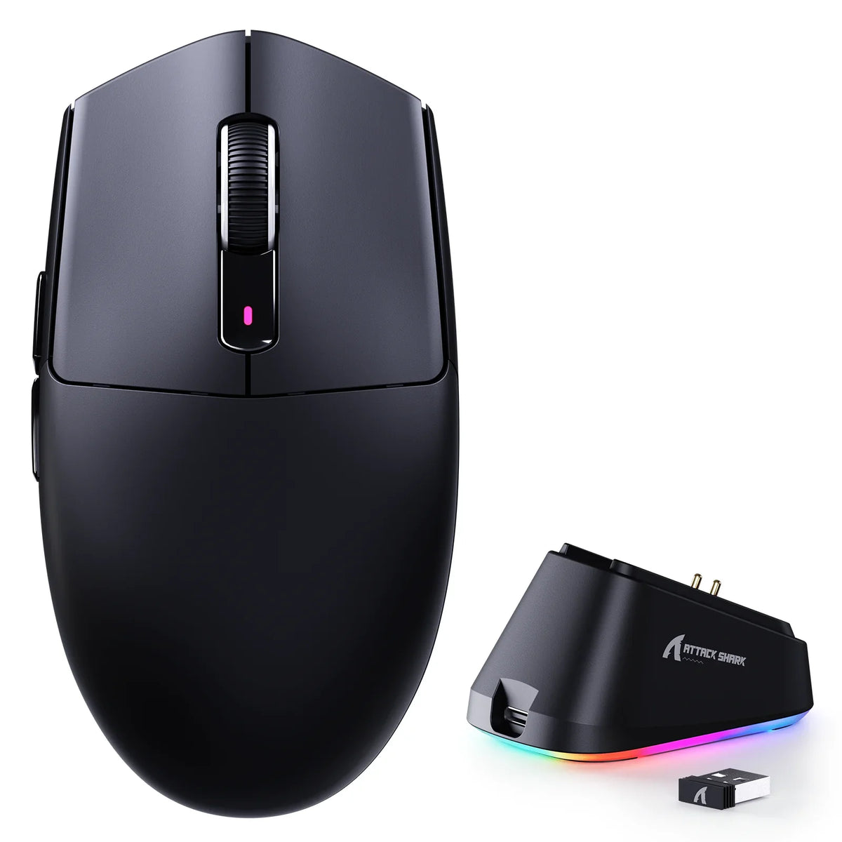 IEMs and an over-ear gaming headset arranged beside a gaming setup for a format comparison.