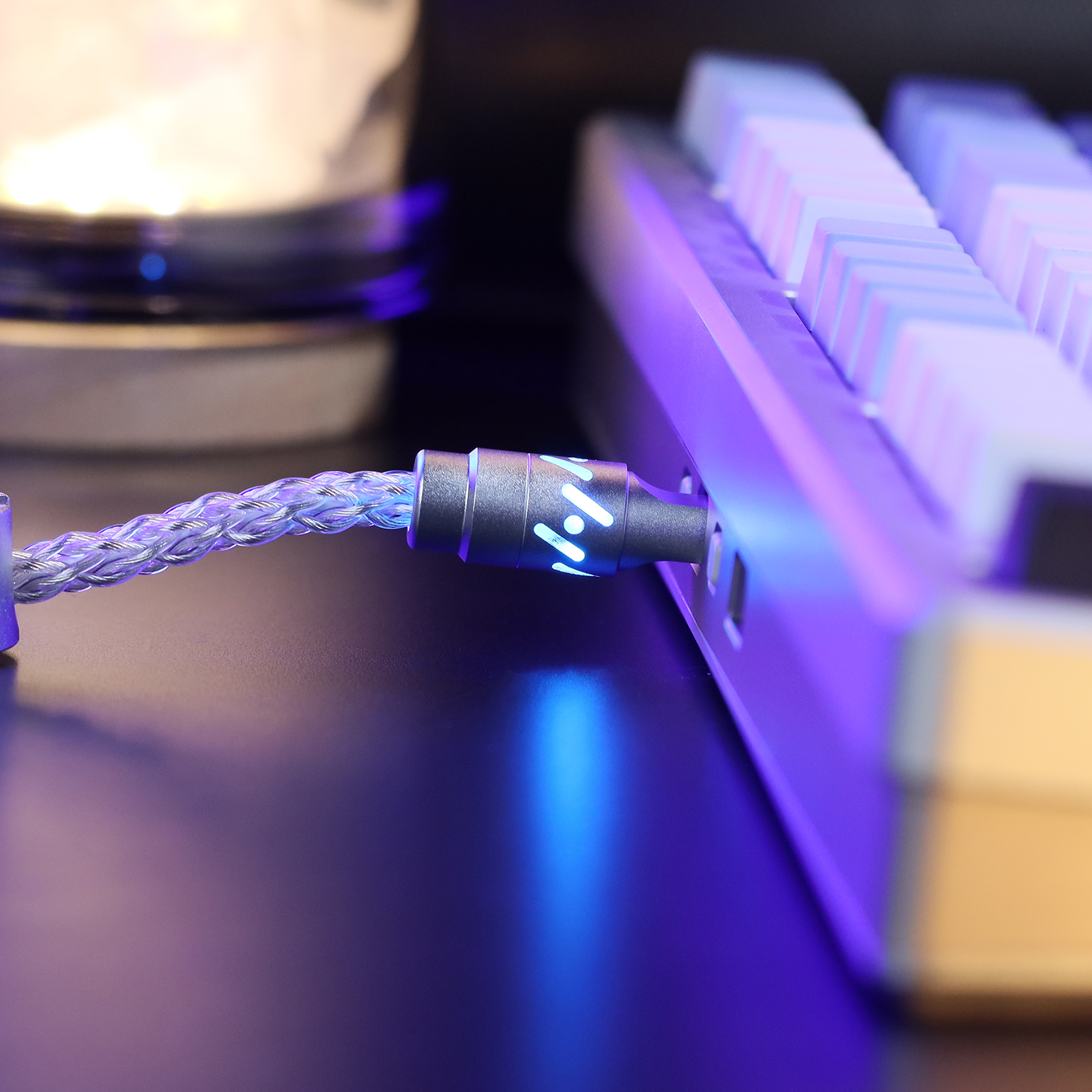 Cable de aviador personalizado ATTACK SHARK C07 para teclado magnético de 8 KHz